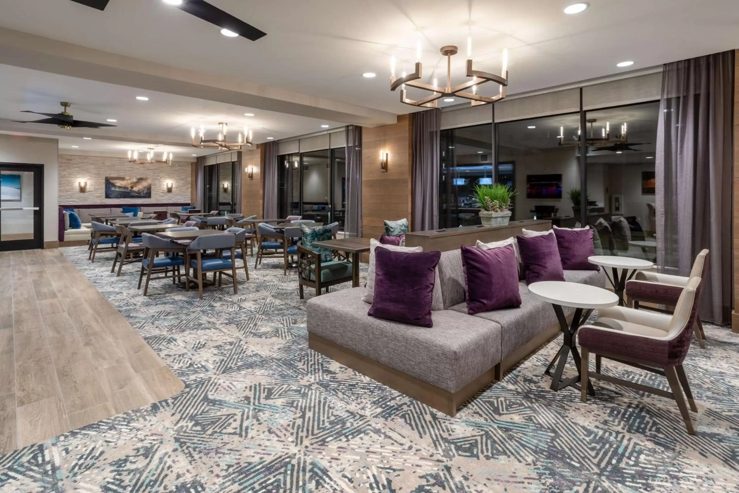 Lobby or reception, Restaurant/Places to Eat in Homewood Suites By Hilton Albuquerque Downtown