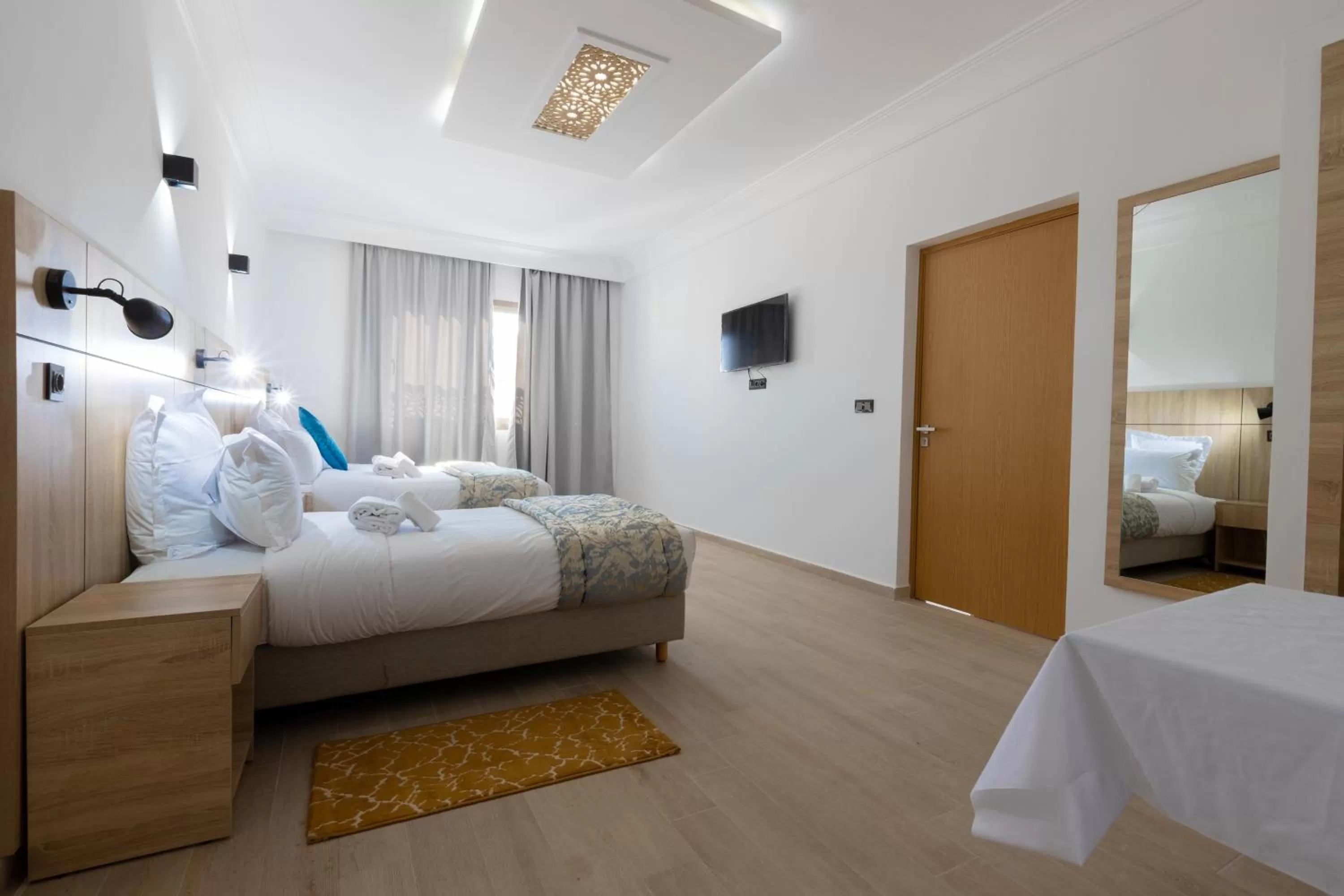 Bed in Karam City Hotel