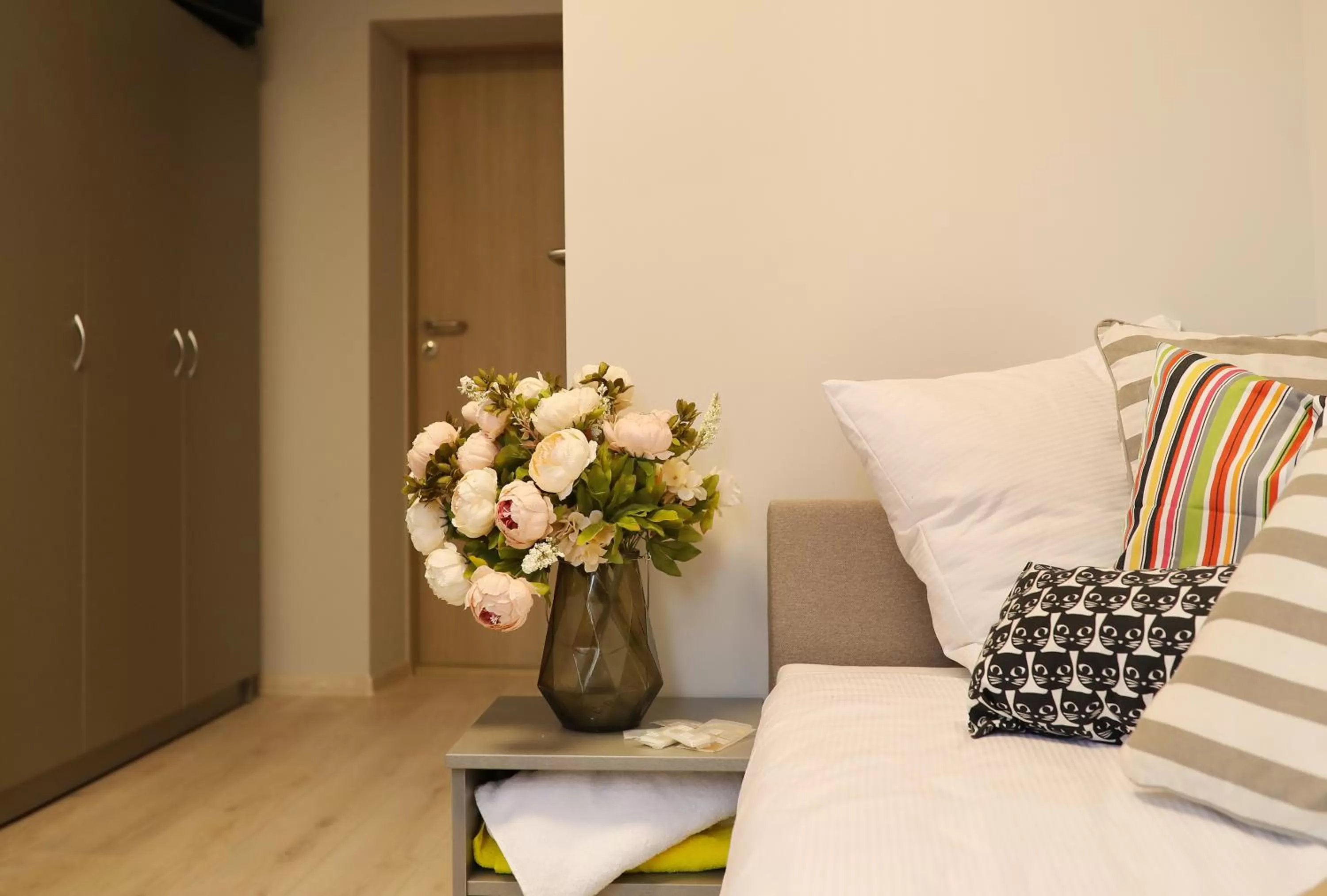 Bed in Bridge Hotel Riga