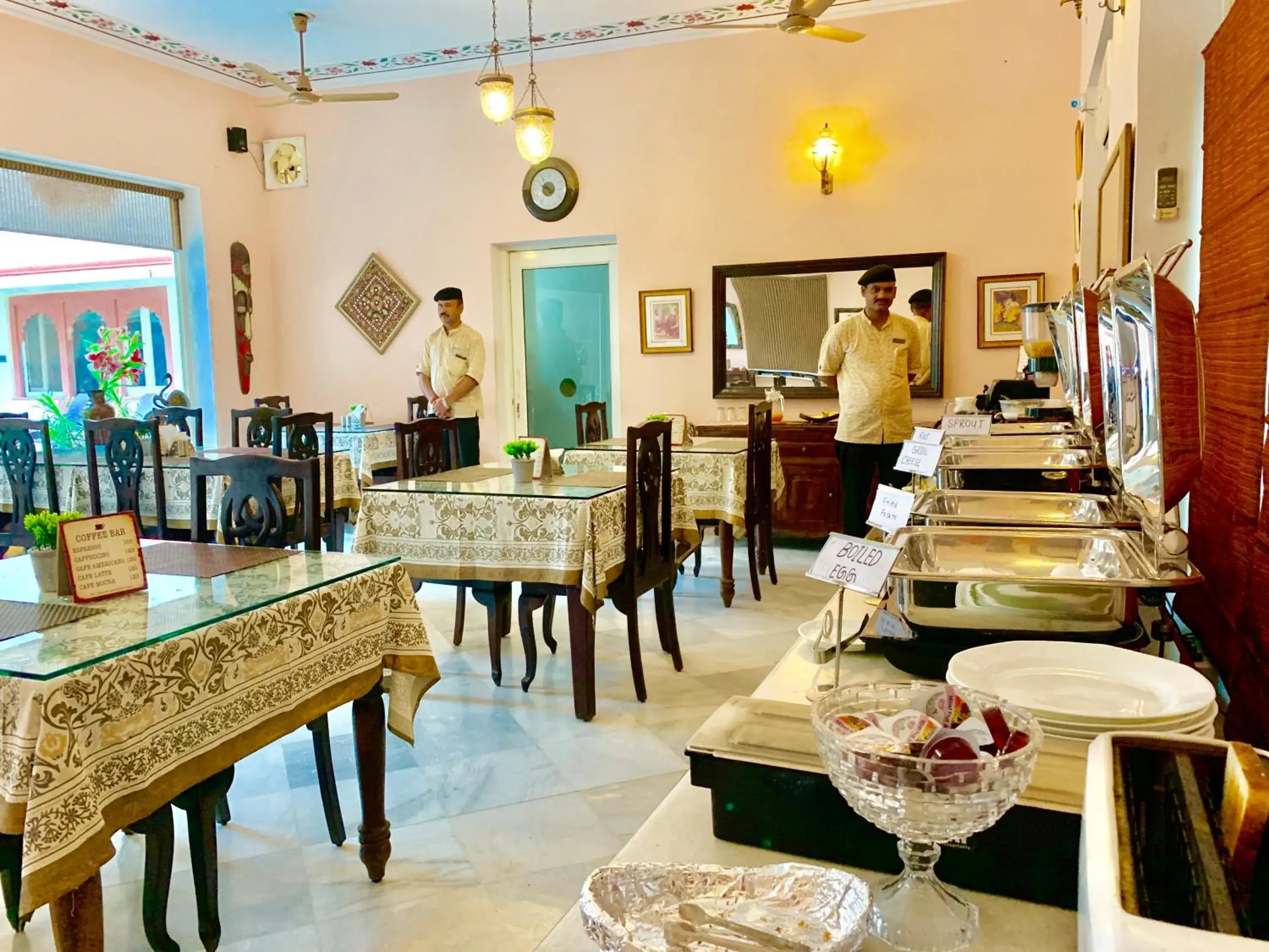 Restaurant/Places to Eat in Suryaa Villa Jaipur - A Boutique Heritage Haveli