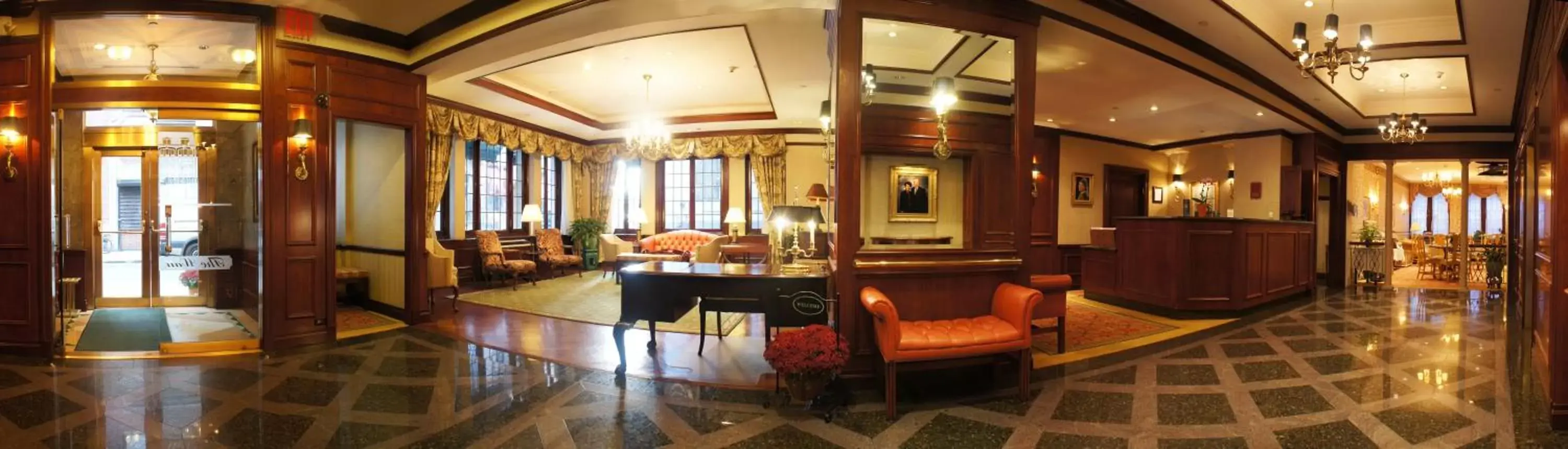 Lobby or reception, Lounge/Bar in The Wall Street Inn