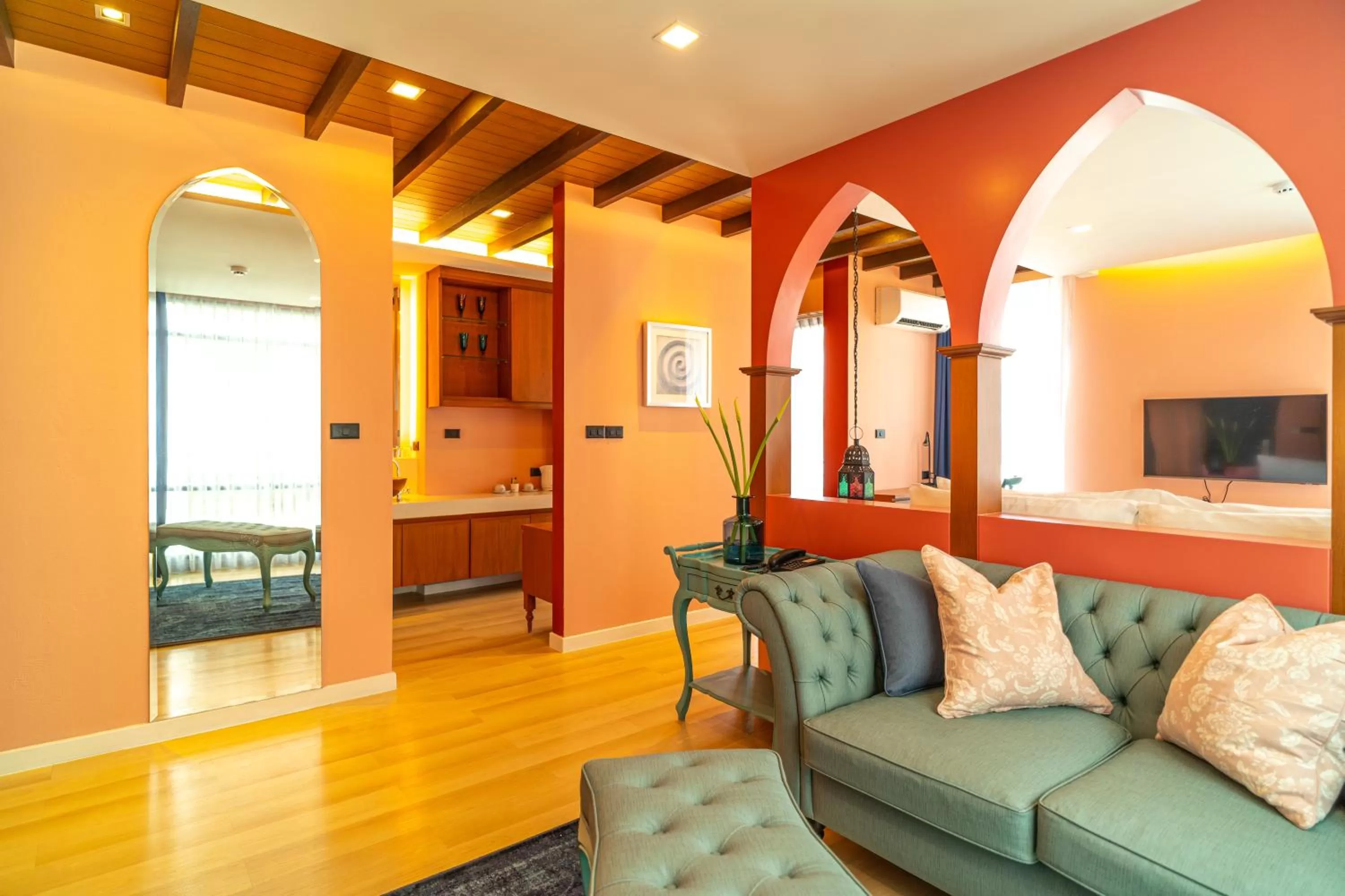 Living room in Amber Boutique Silom