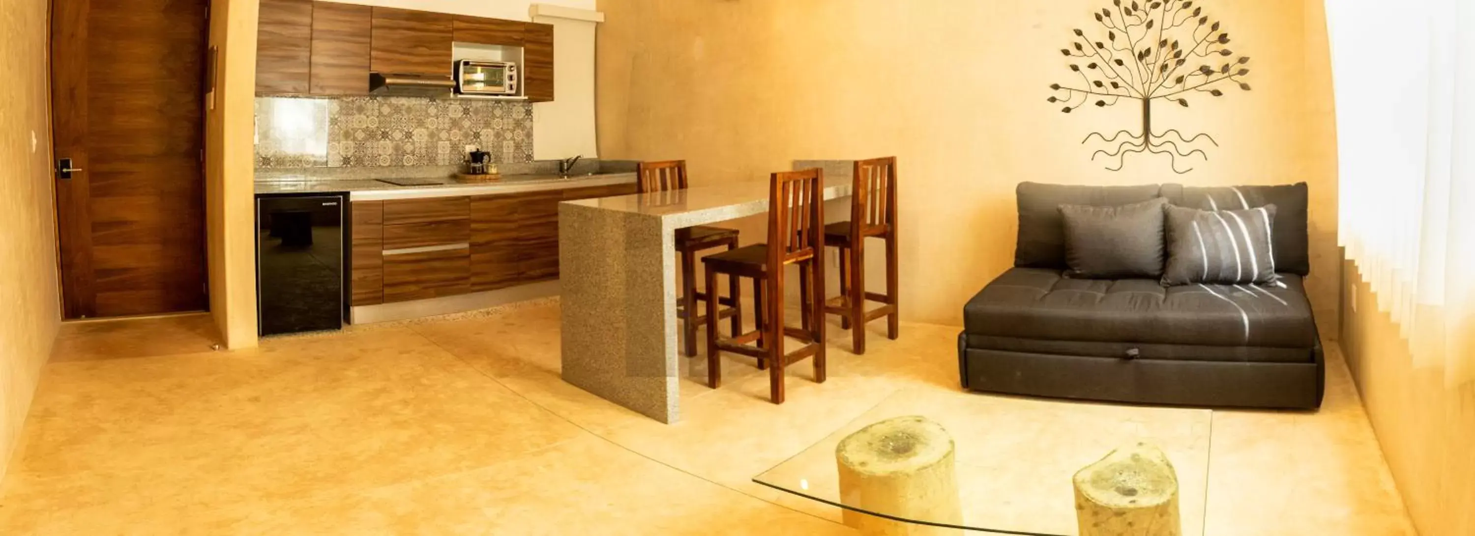 Kitchen or kitchenette, Seating Area in Azul Tulum by GuruHotel