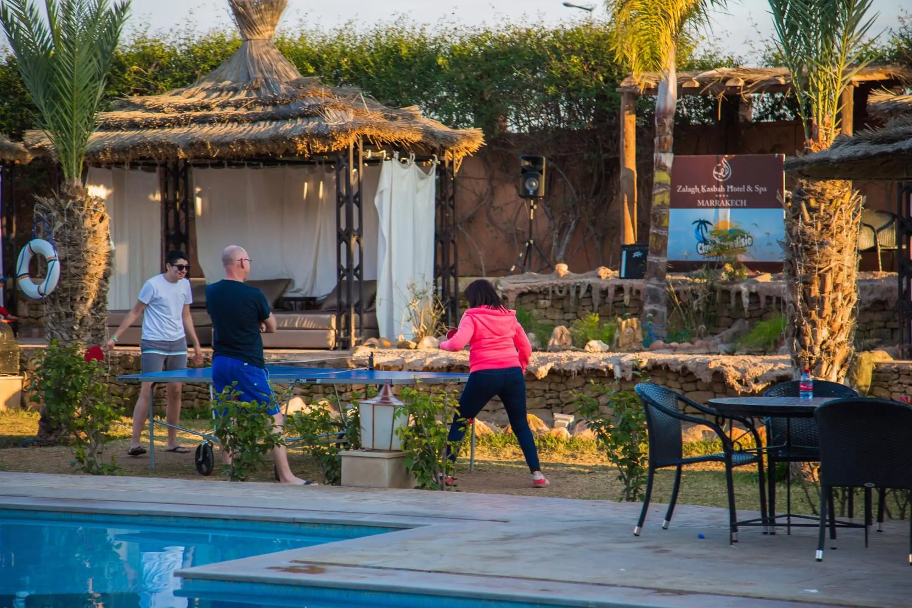 Table tennis in Zalagh Kasbah Hotel & Spa