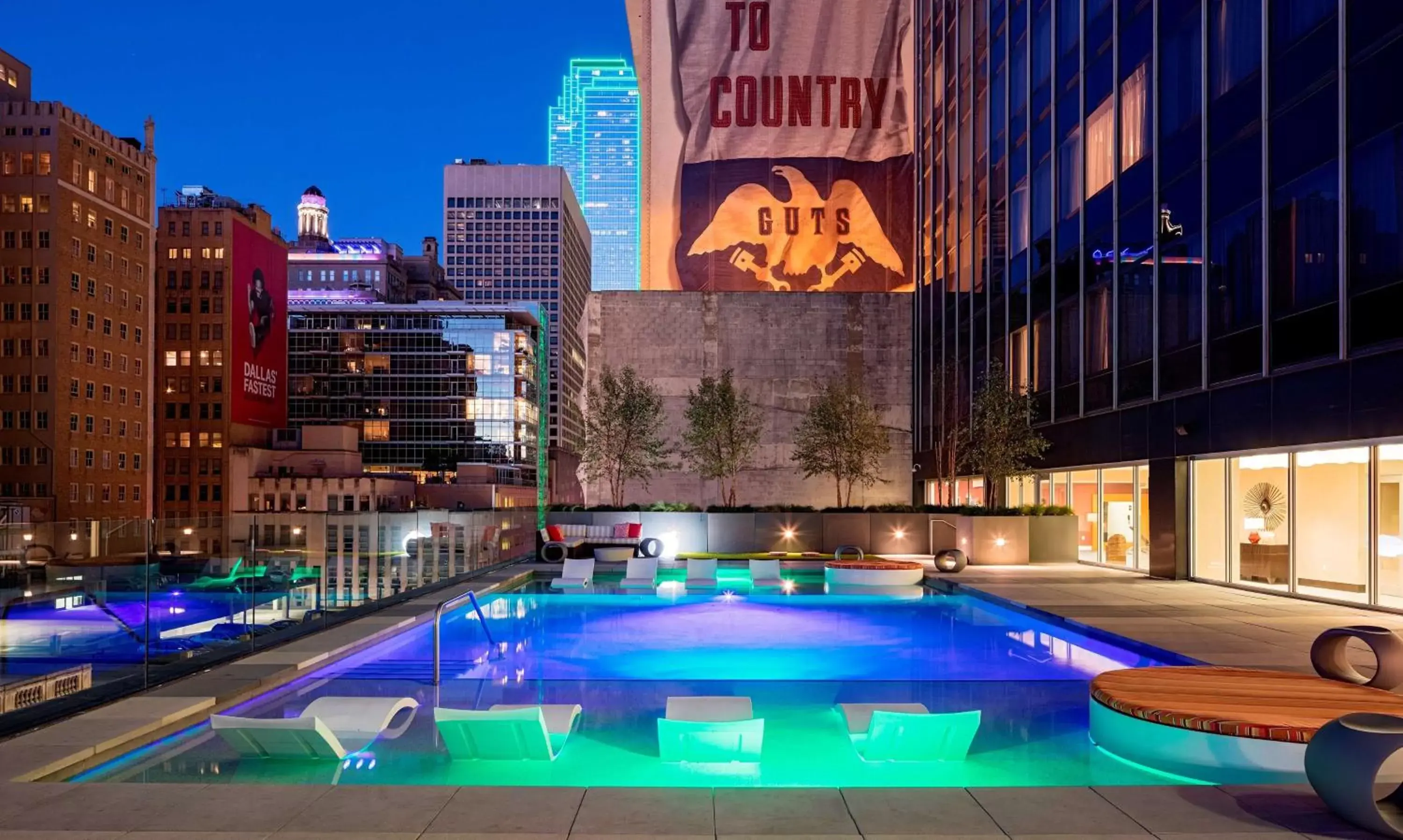 Pool view, Swimming Pool in Hilton Garden Inn Downtown Dallas