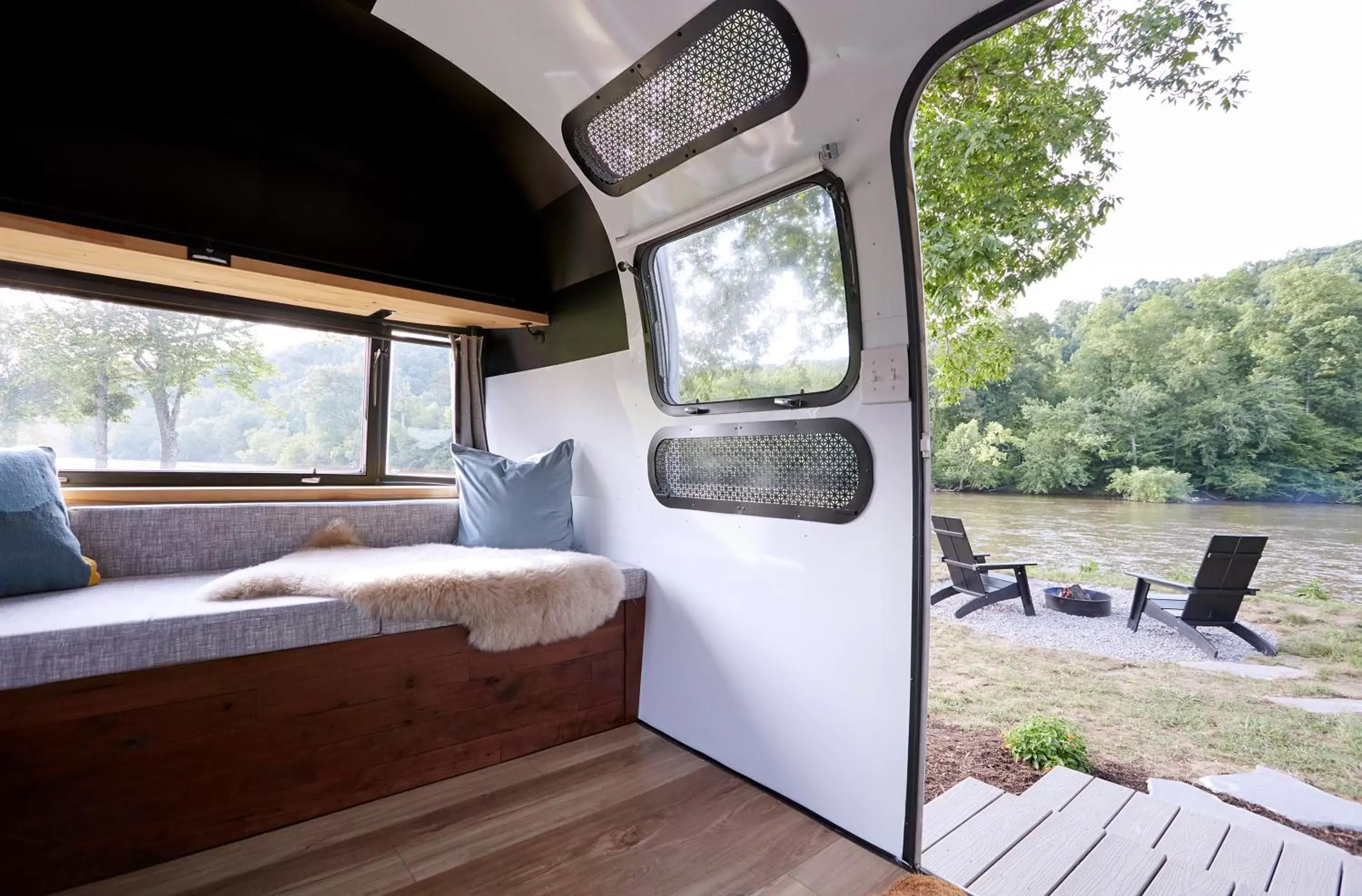 View (from property/room) in Asheville River Cabins