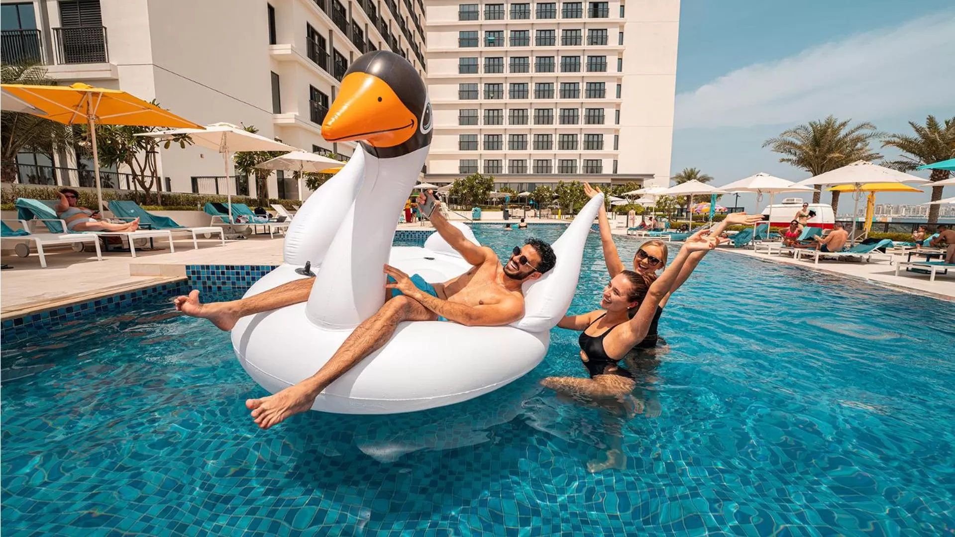 Swimming pool in Rove La Mer Beach, Jumeirah