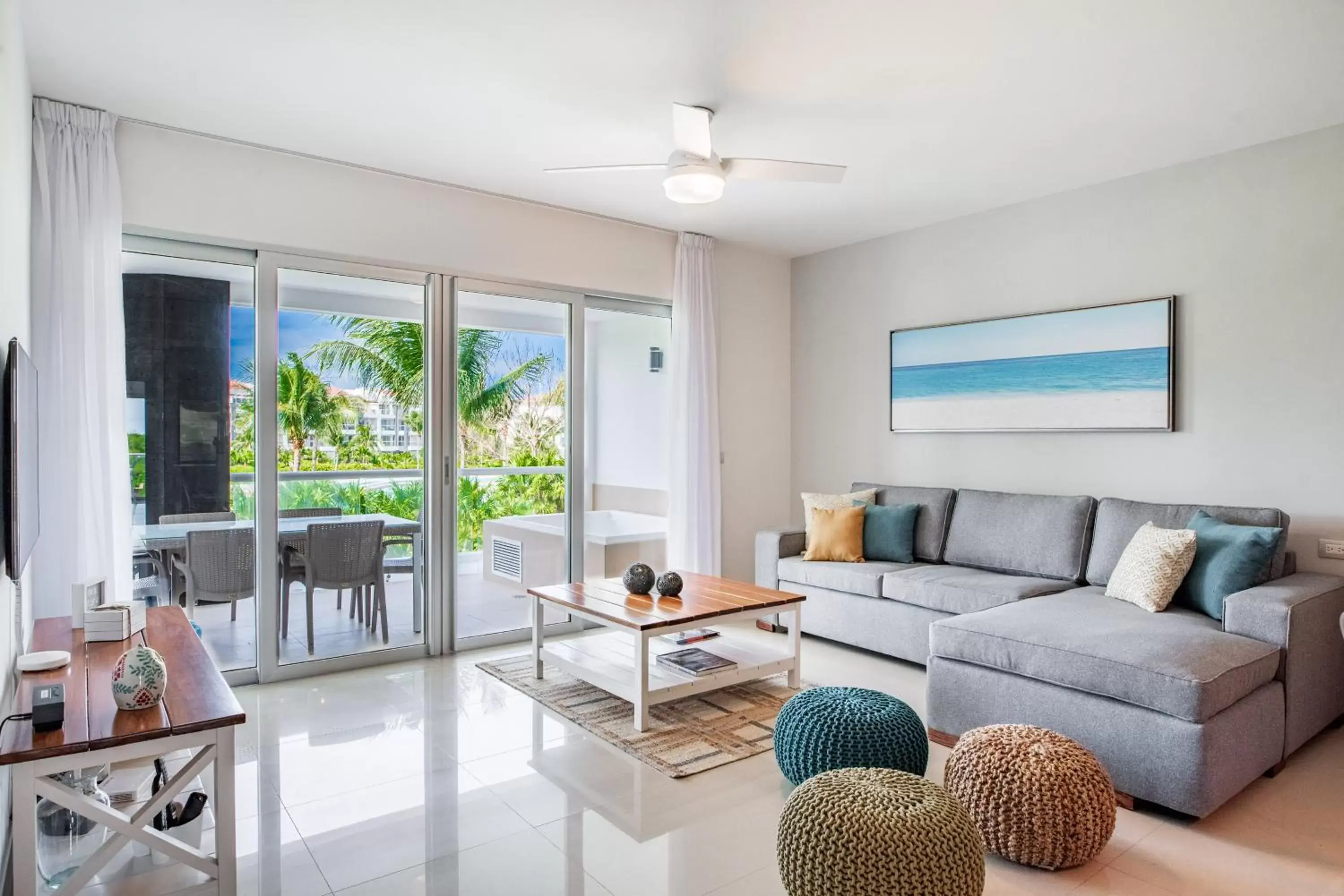 Seating Area in Mareazul Beach Front Condos At playa del Carmen