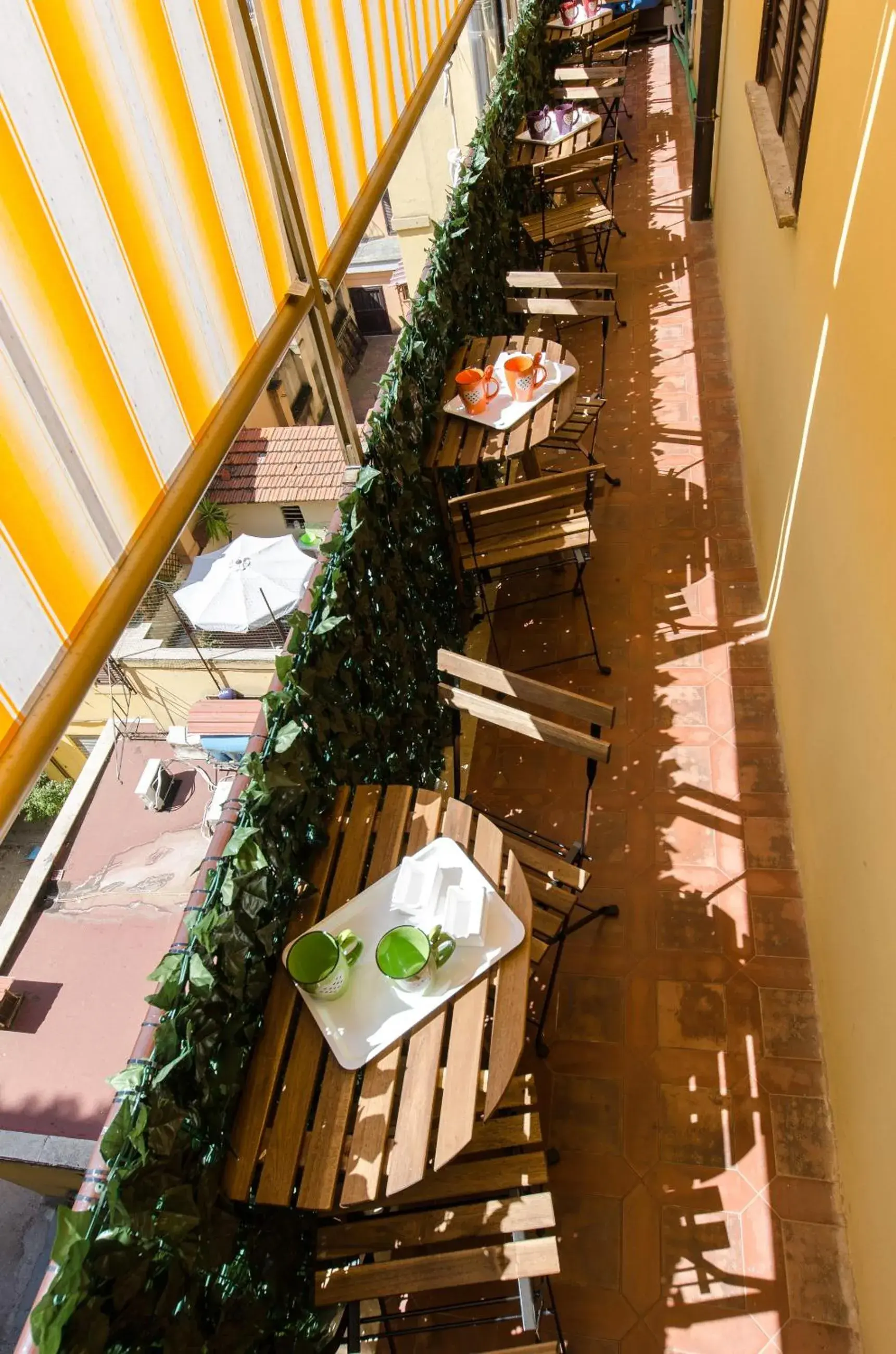 Balcony/Terrace, Restaurant/Places to Eat in Gemme Di Roma Accomodation