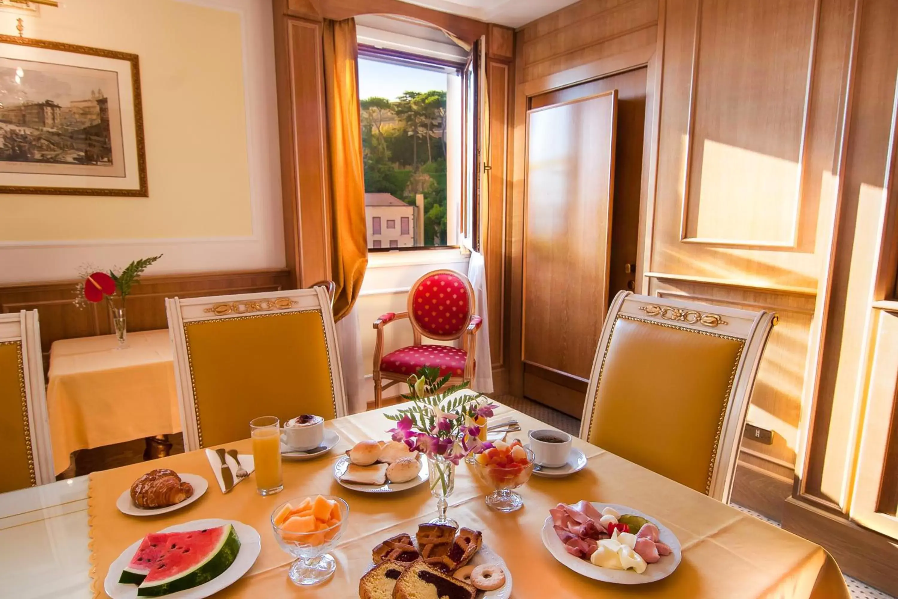 Buffet breakfast in Residenza Paolo VI Buffet breakfast in Residenza Paolo VI