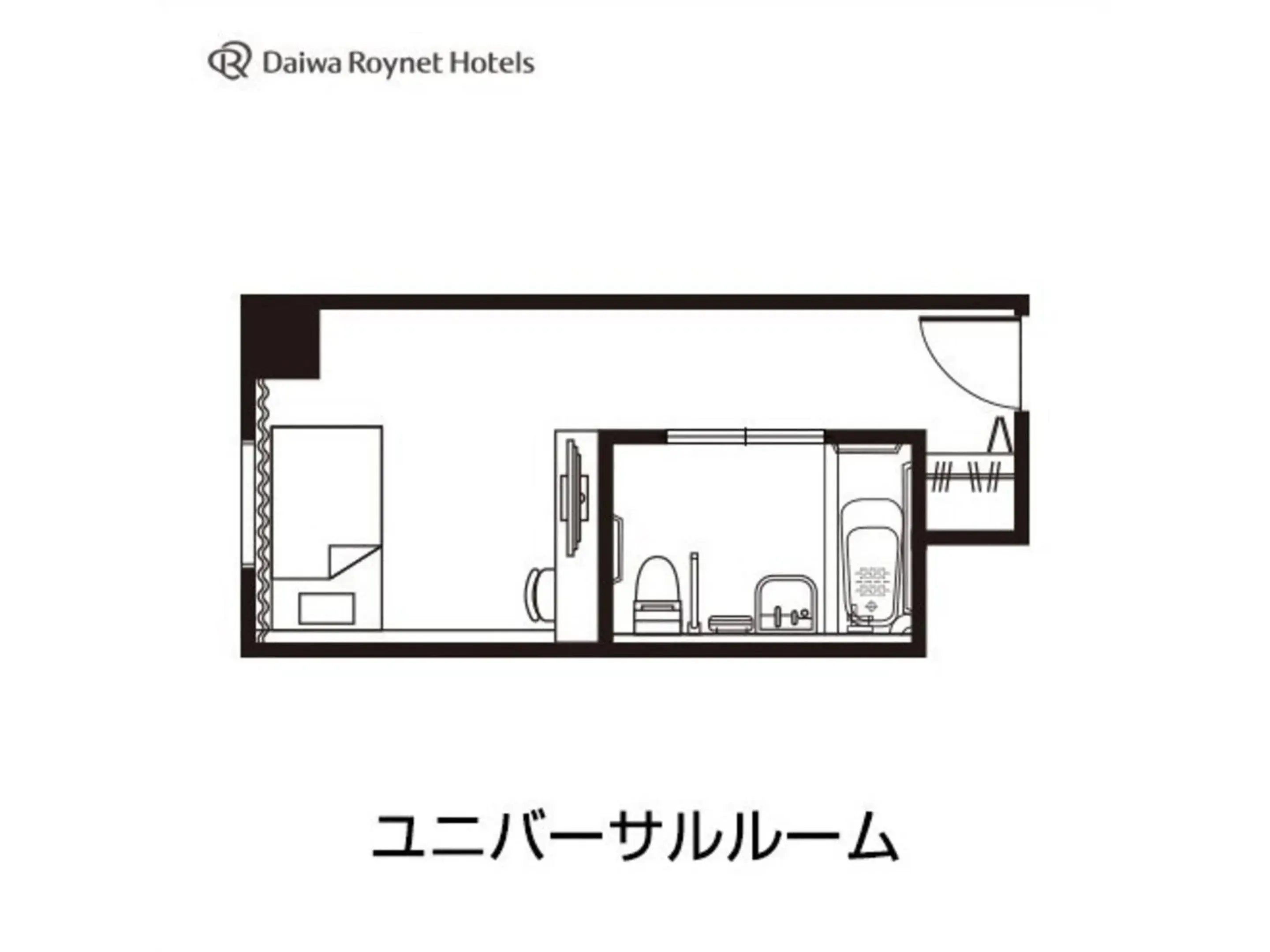 Floor Plan in Daiwa Roynet Hotel Aomori