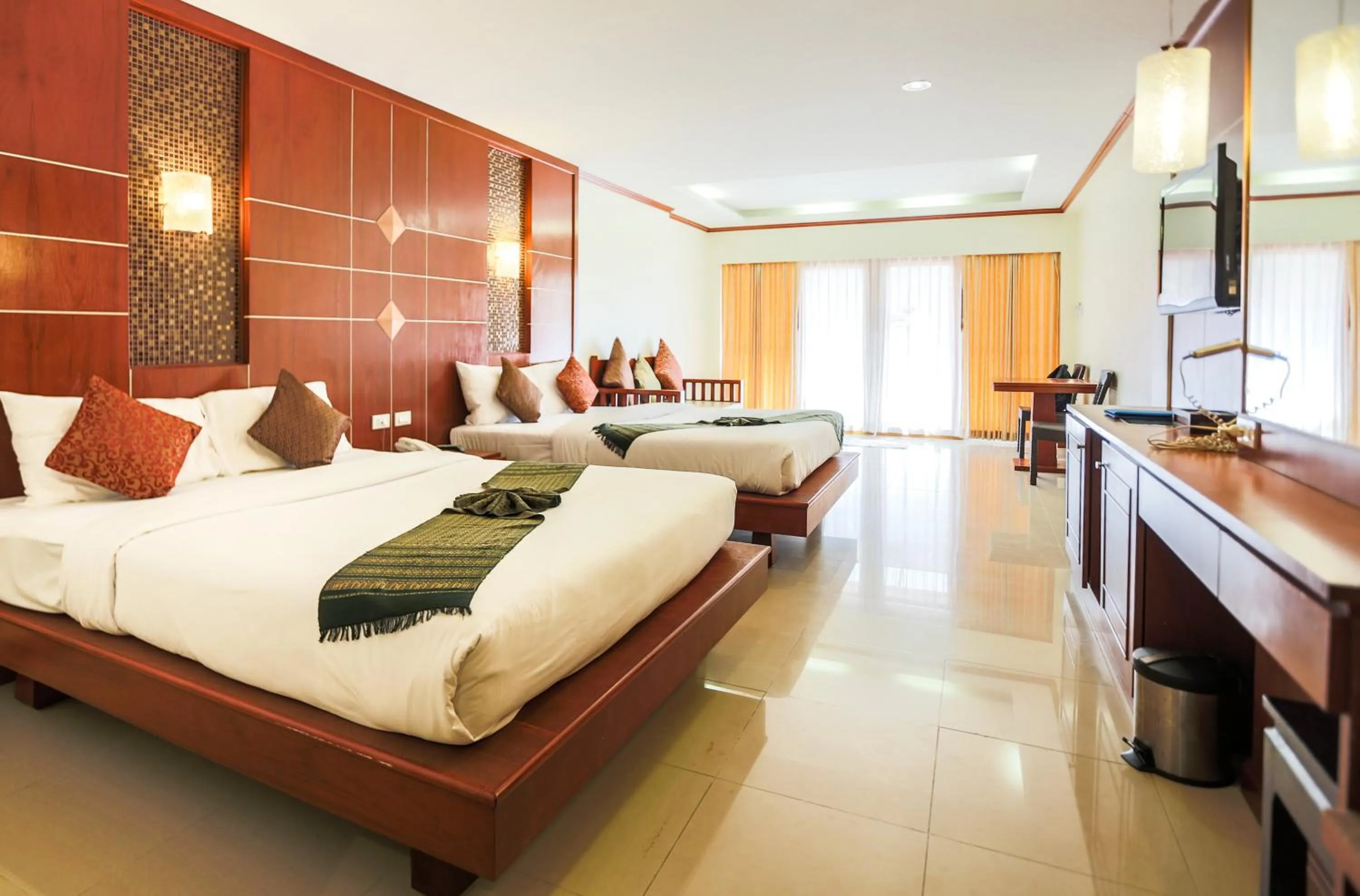 Bed in Lanta Casuarina Beach Resort - SHA Plus