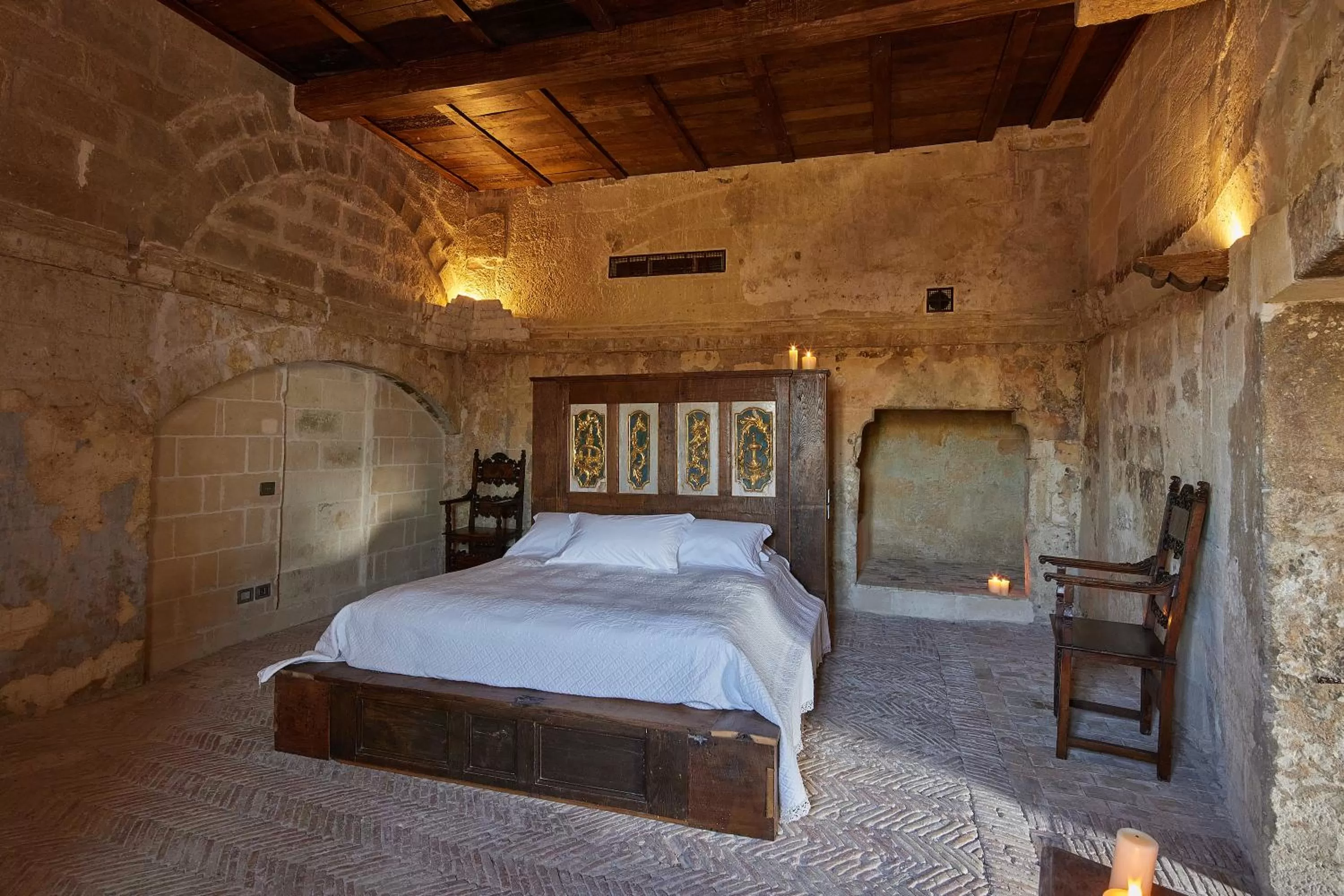 Bed in Sextantio Le Grotte Della Civita