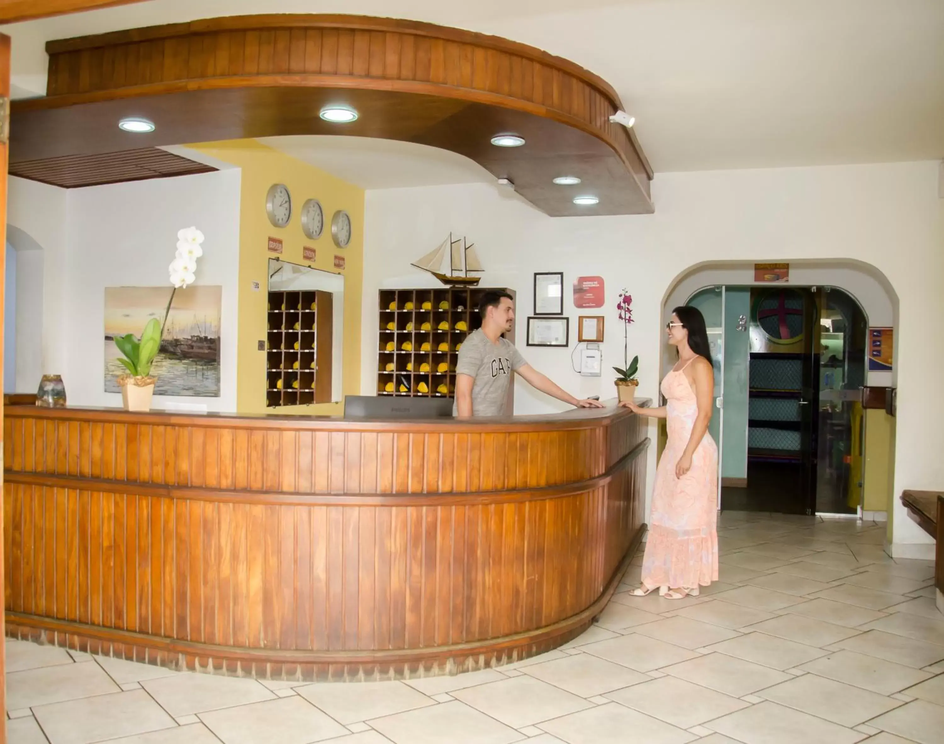 Lobby or reception, Lobby/Reception in Strand Hotel Guarujá Frente Mar