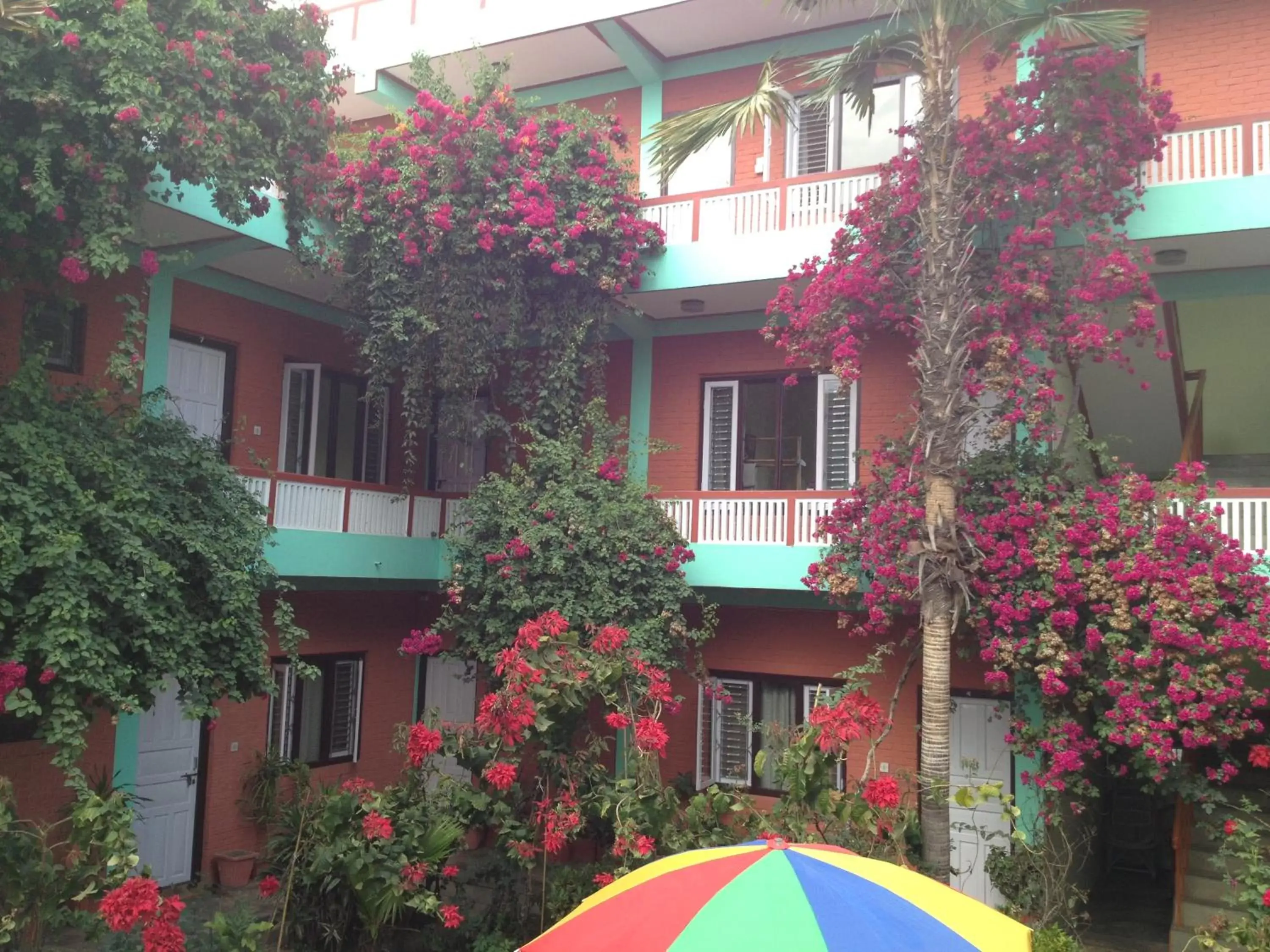 Balcony/Terrace, Property Building in New Pokhara Lodge - Lakeside, Pokhara Nepal