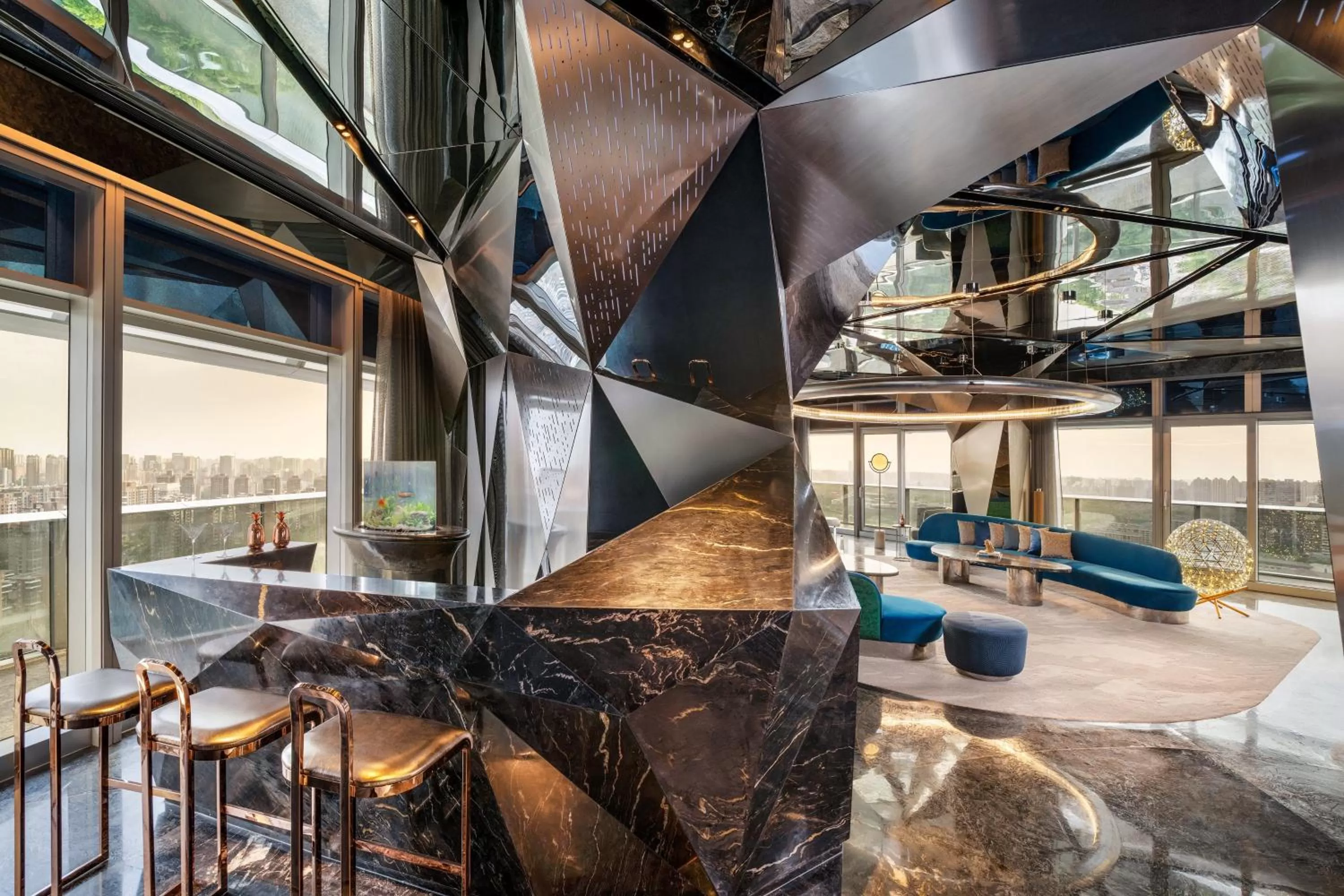 Lounge or bar in W XIAN Hotel