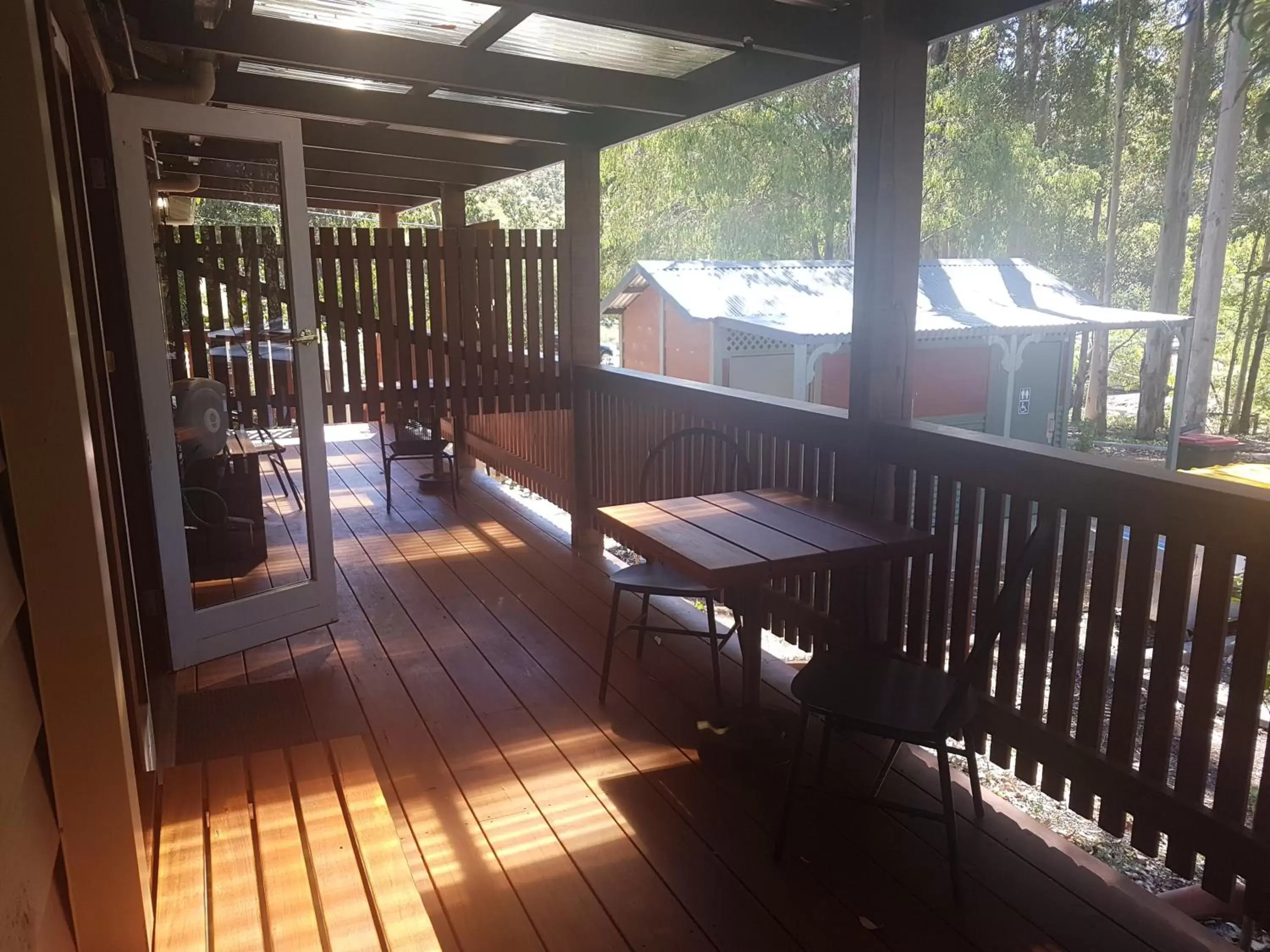 Balcony/Terrace in Adamsons Riverside Accommodation