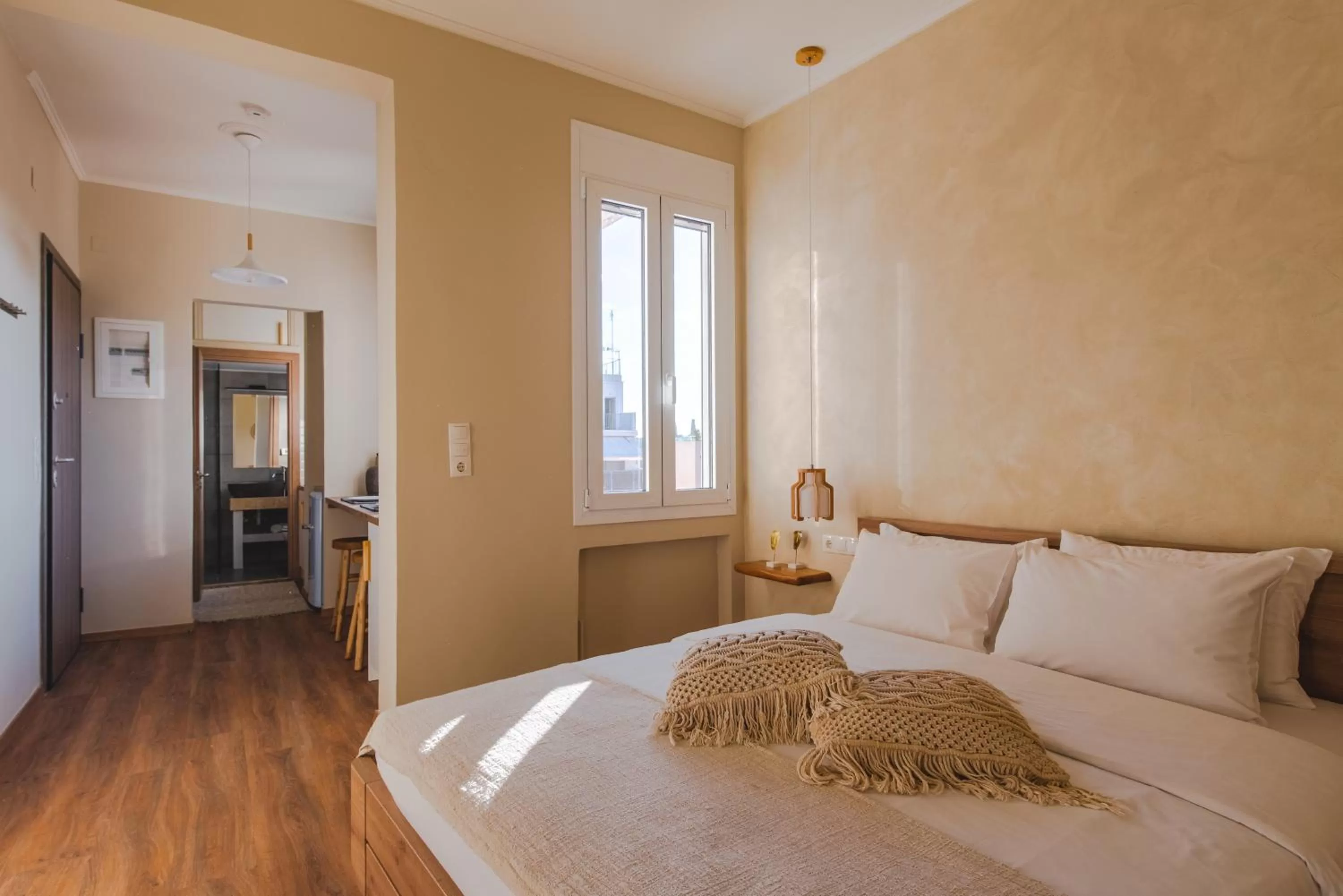 Bedroom, Bed in Living Stone Aparthotel