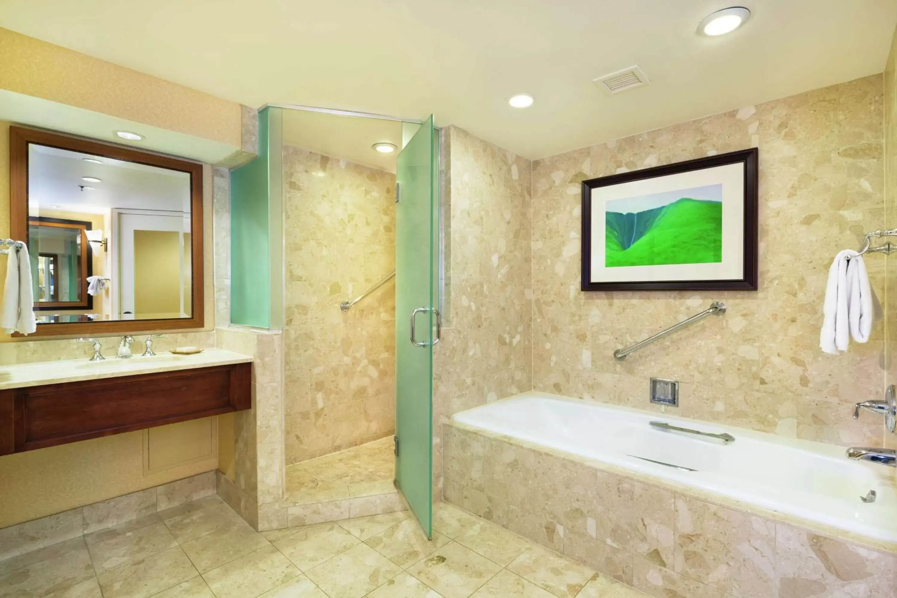 Bathroom in Hilton Grand Vacations Club Ocean Tower Waikoloa Village