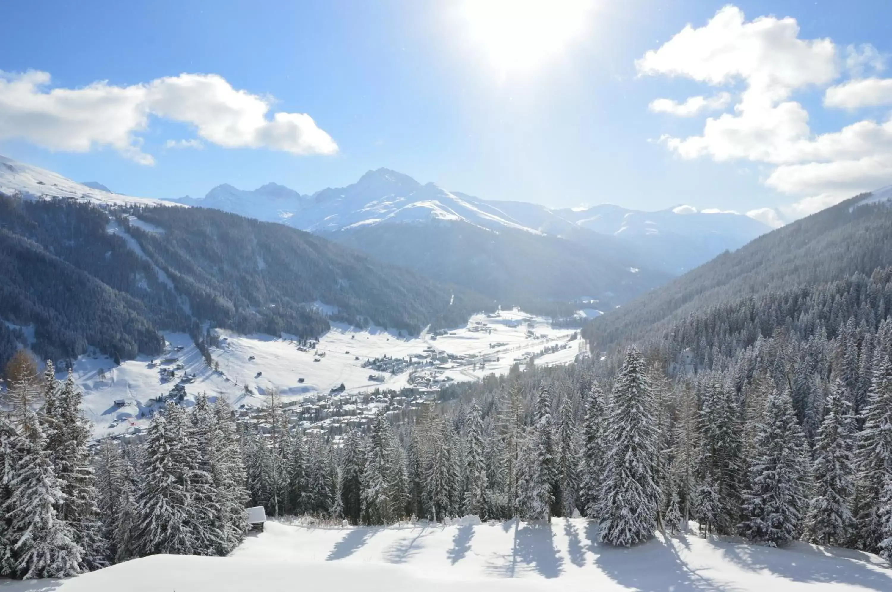 Natural landscape, Winter in Schatzalp Hotel