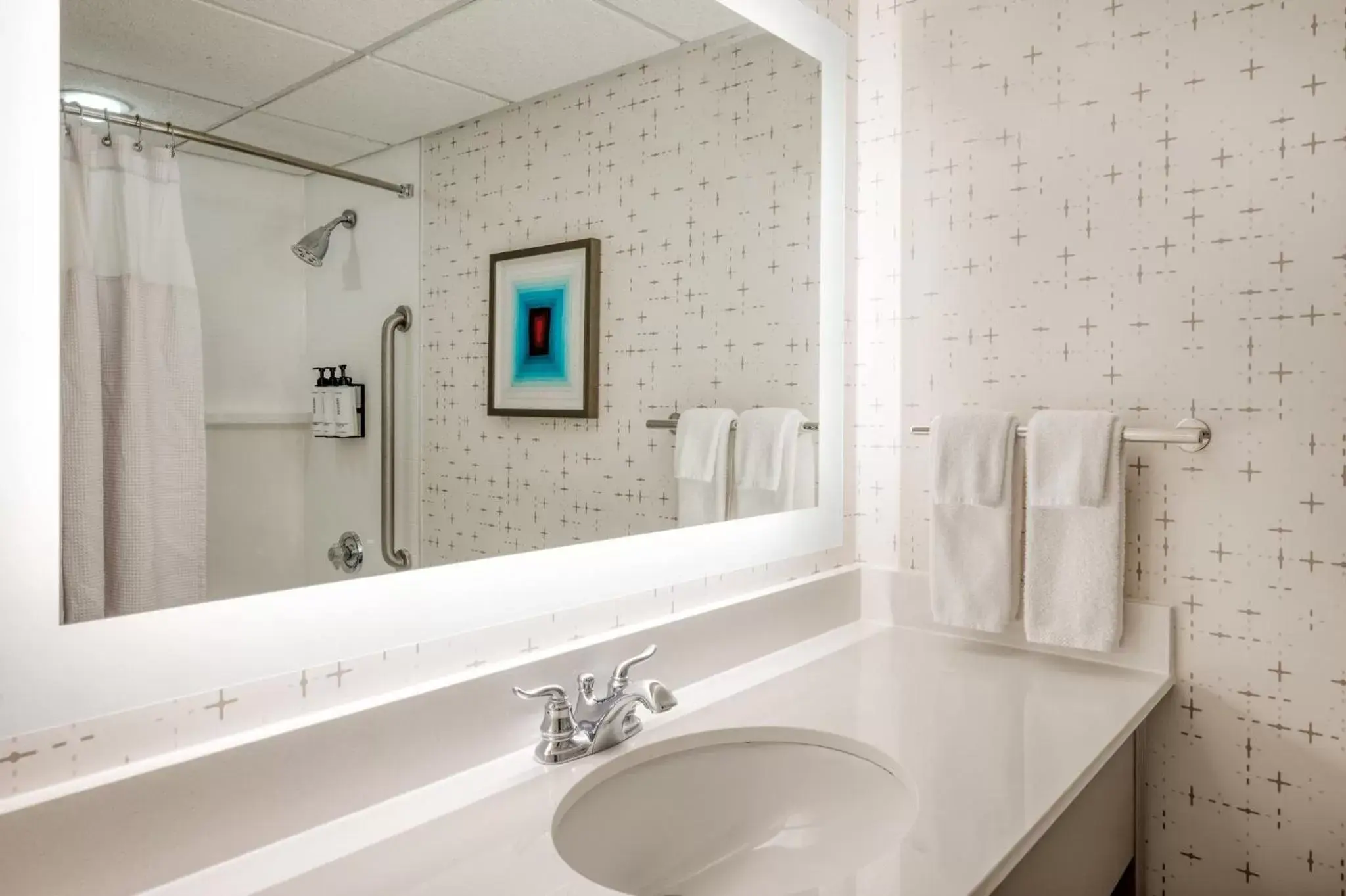 Bathroom in Crowne Plaza Indianapolis-Airport, an IHG Hotel