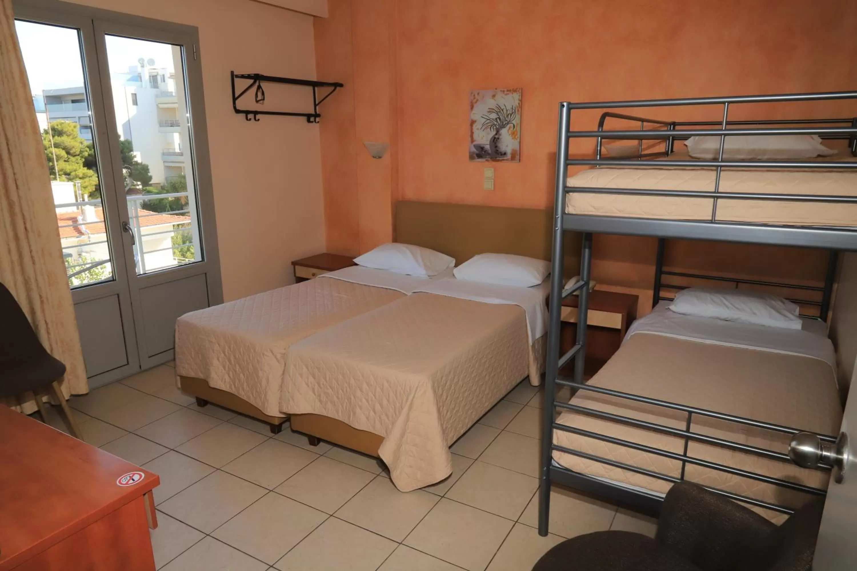 Bed in IKAROS Hotel ELLINIKO