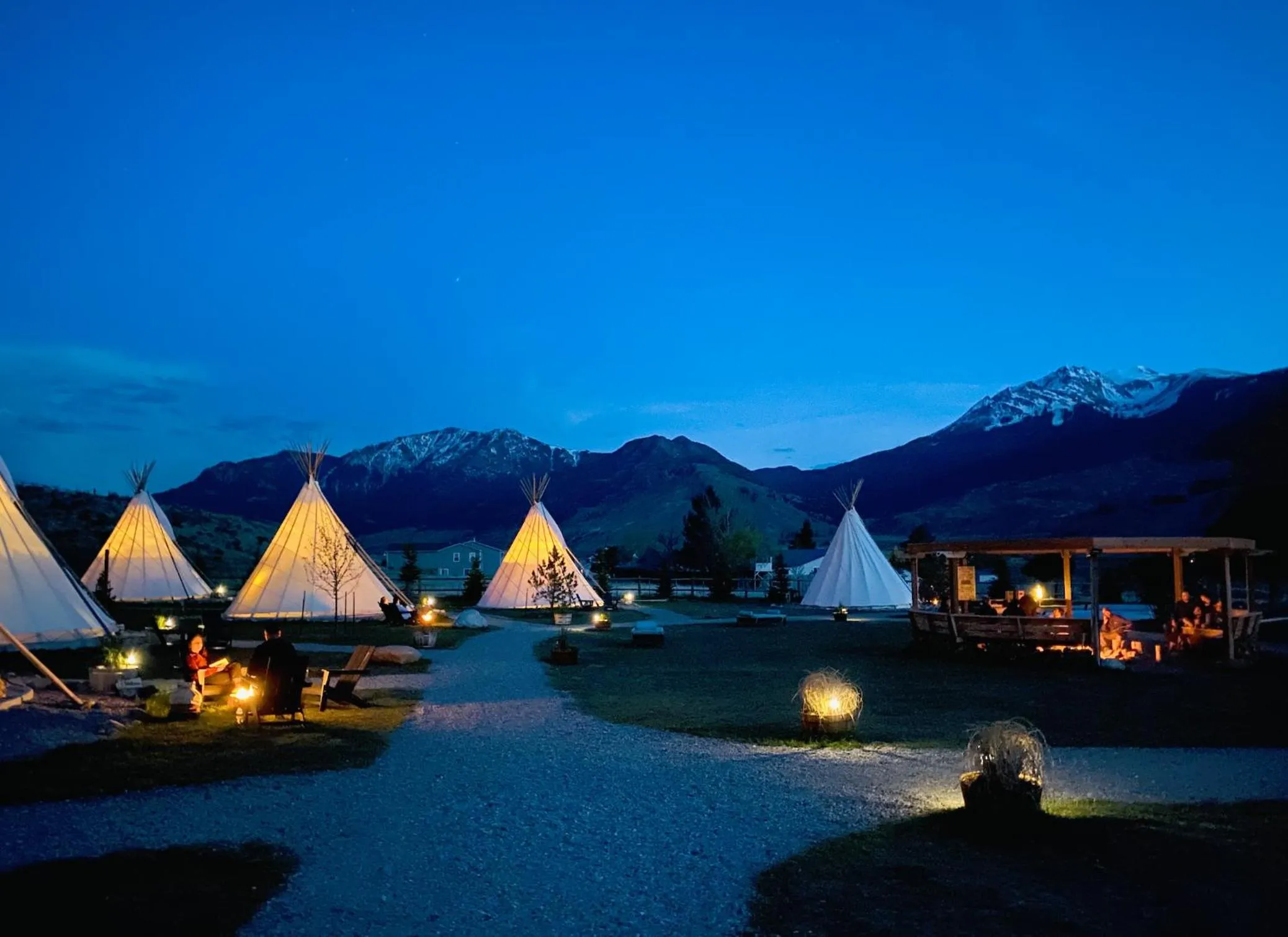 Property building in Dreamcatcher Tipi Hotel