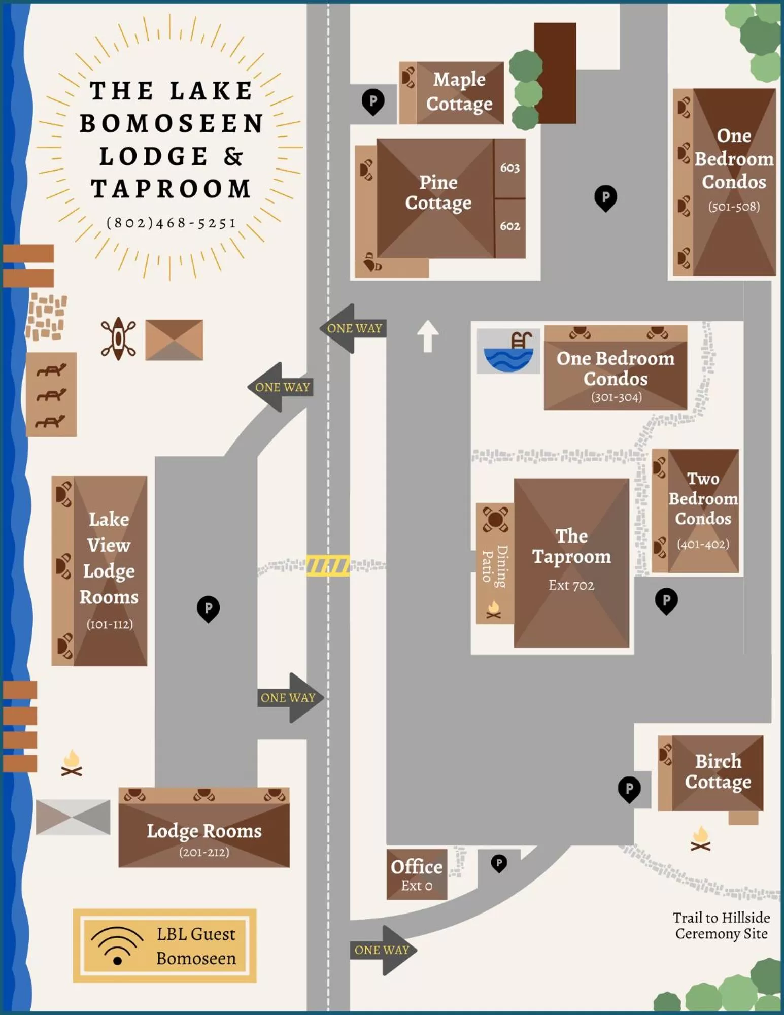Floor plan in Lake Bomoseen Lodge