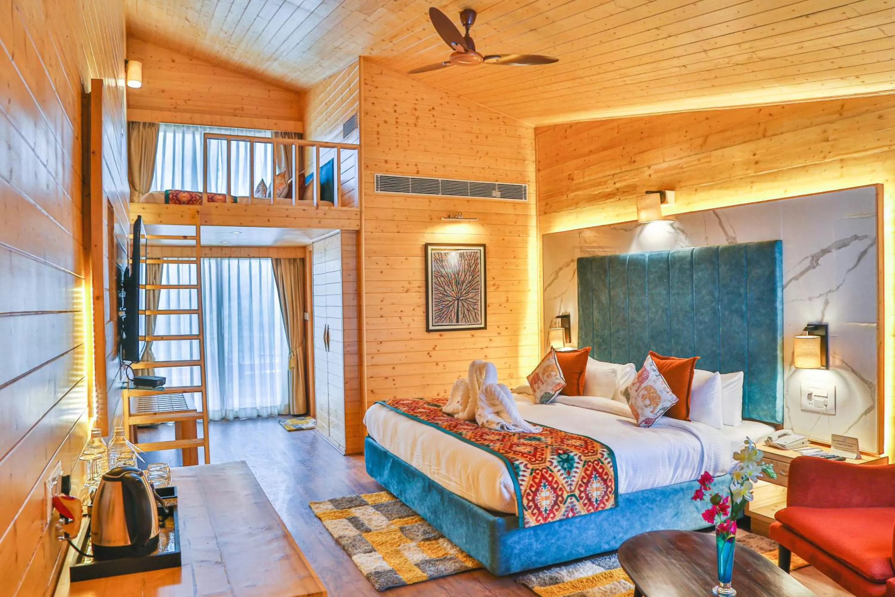 Bedroom in Bamboo Saa Resort & Spa - Udaipur