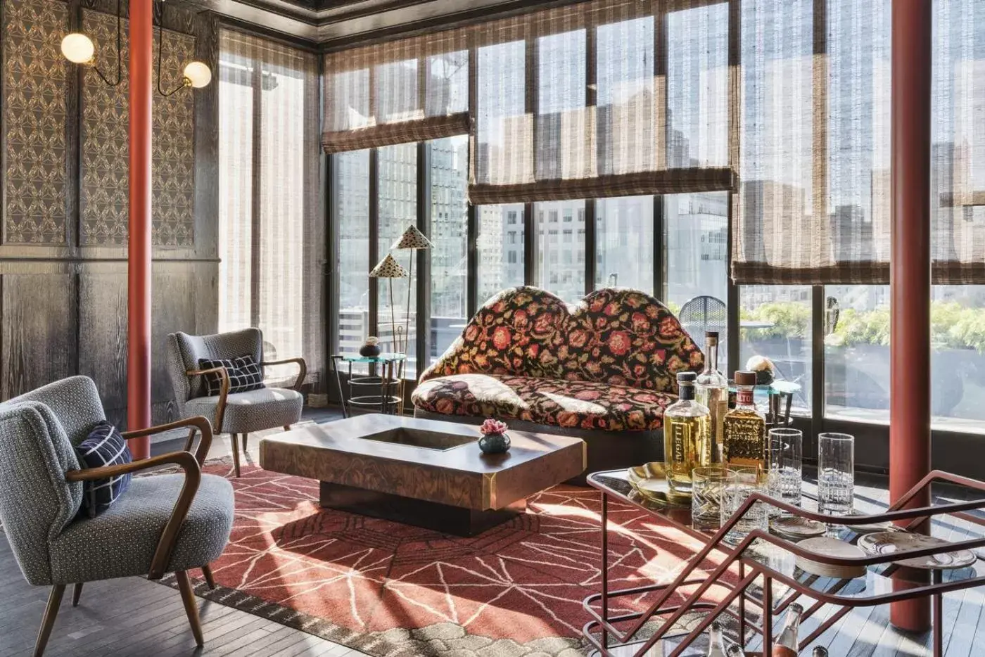 Lounge or bar in San Francisco Proper Hotel, a Member of Design Hotels Lounge or bar in San Francisco Proper Hotel, a Member of Design Hotels