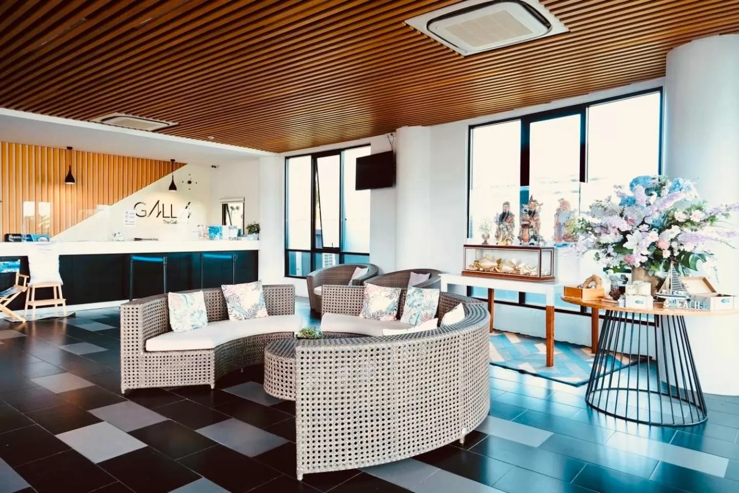 Lobby or reception in The Galla Hotel