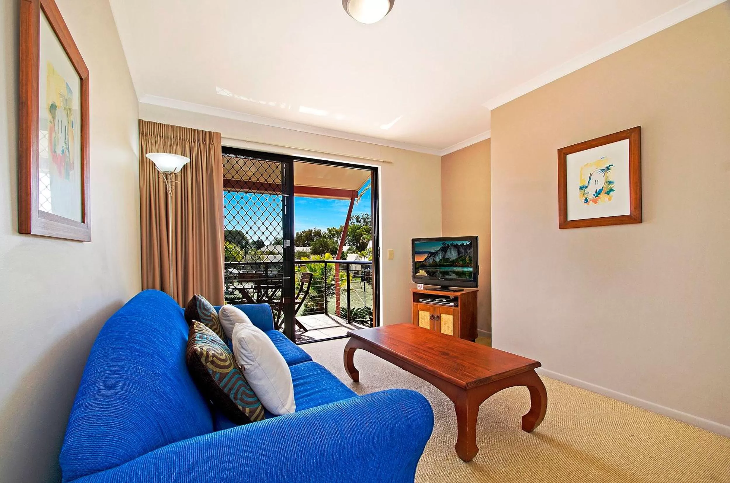 Living room in Ivory Palms Resort Noosa
