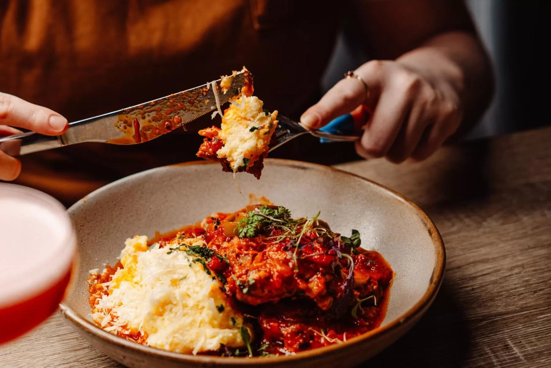 Food in Peppers Waymouth Hotel