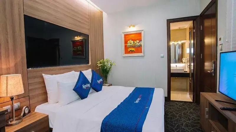 Bed in Spring Hotel Hanoi