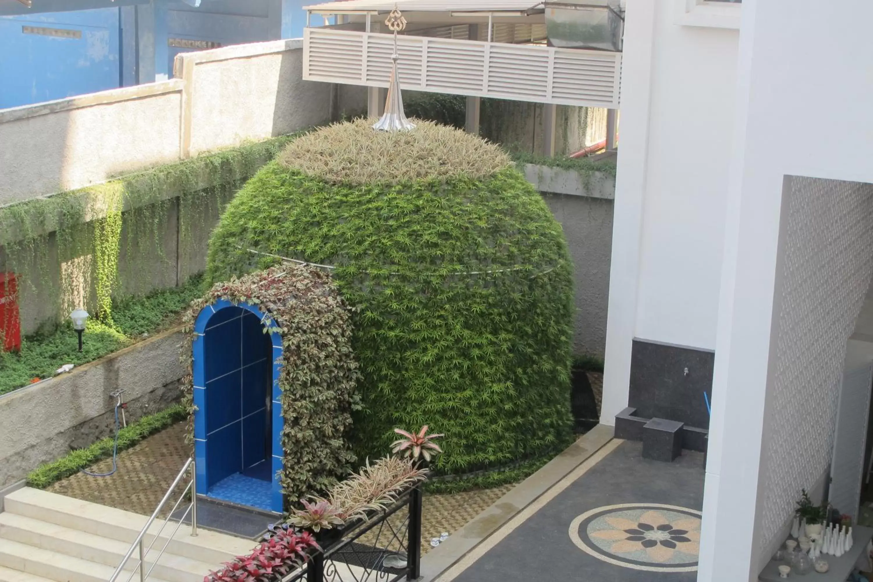 Garden view in The Sahira Hotel Syariah