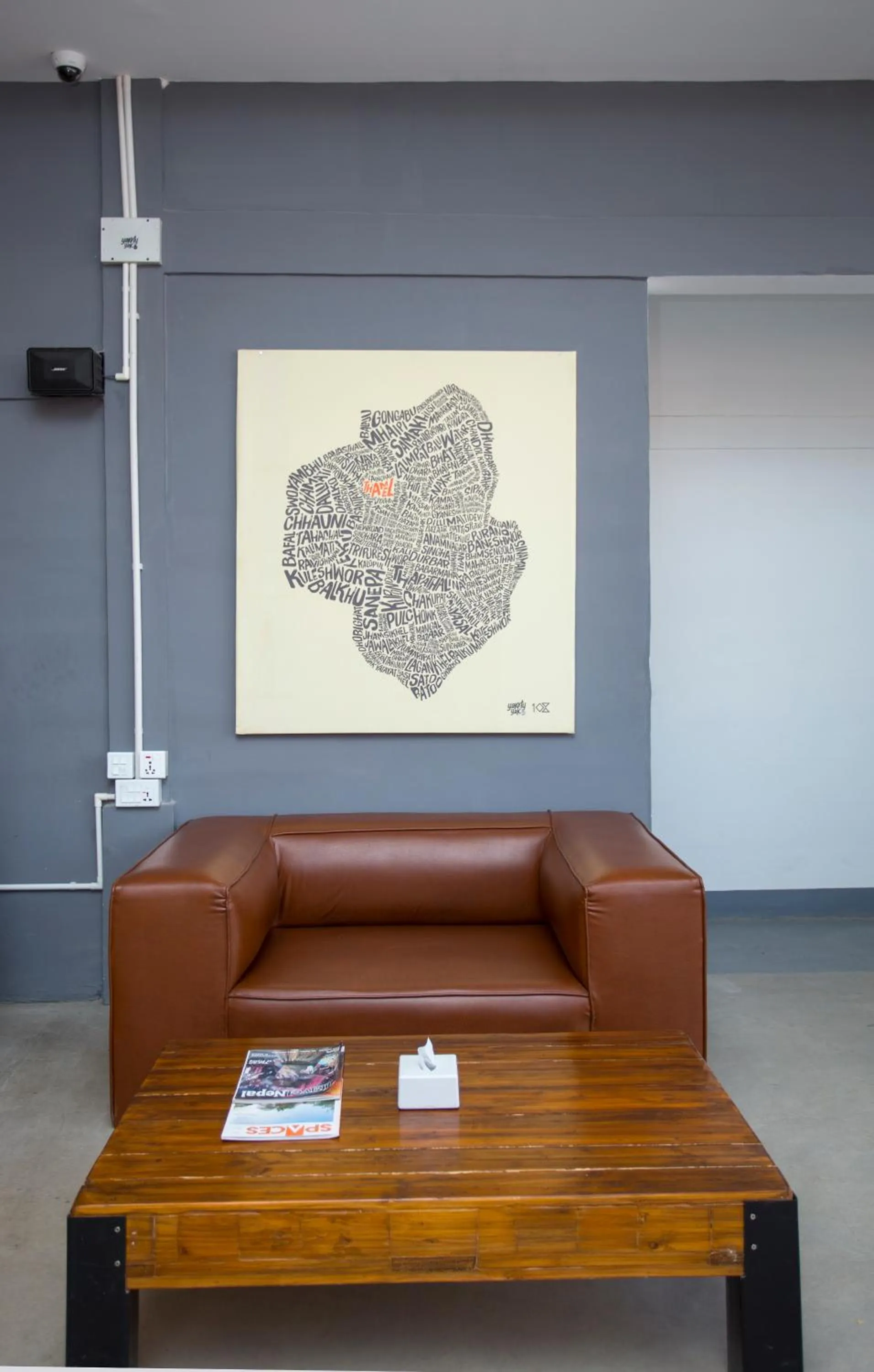 Seating area in Yakety Yak Hostel