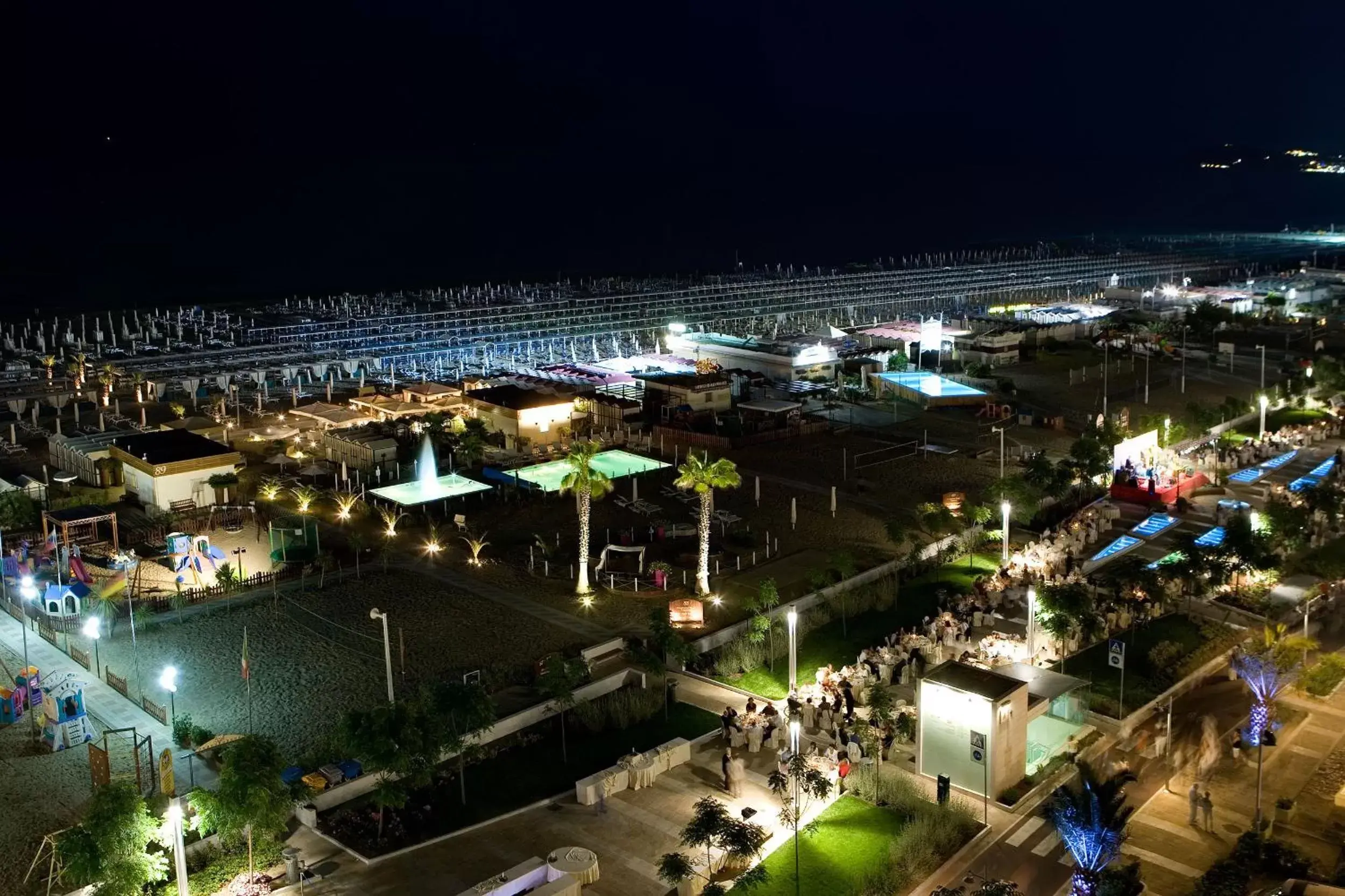 Beach, Bird's-eye View in Hotel Lungomare