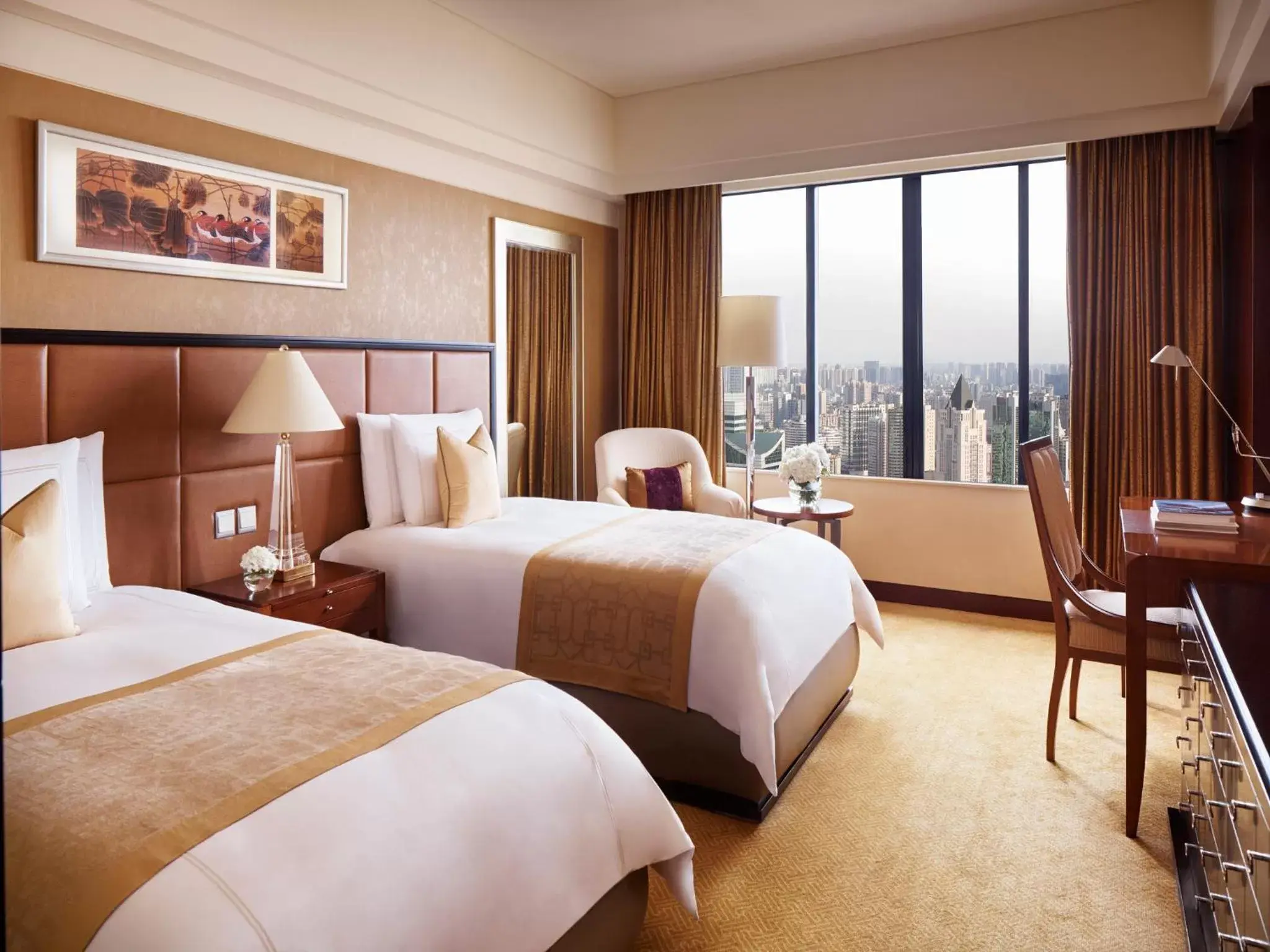 Bed in The Portman Ritz-Carlton Shanghai