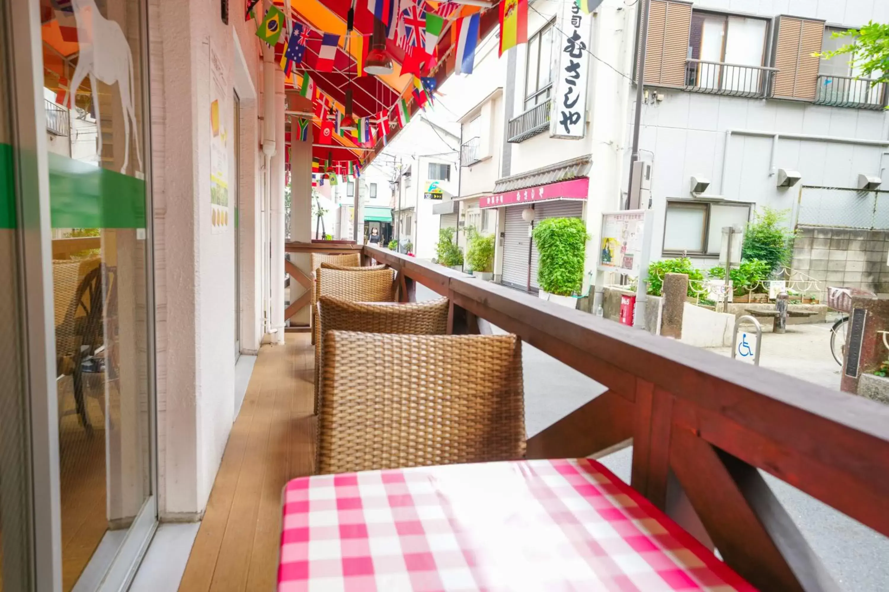 Restaurant/places to eat, Balcony/Terrace in Sakura Hotel Nippori