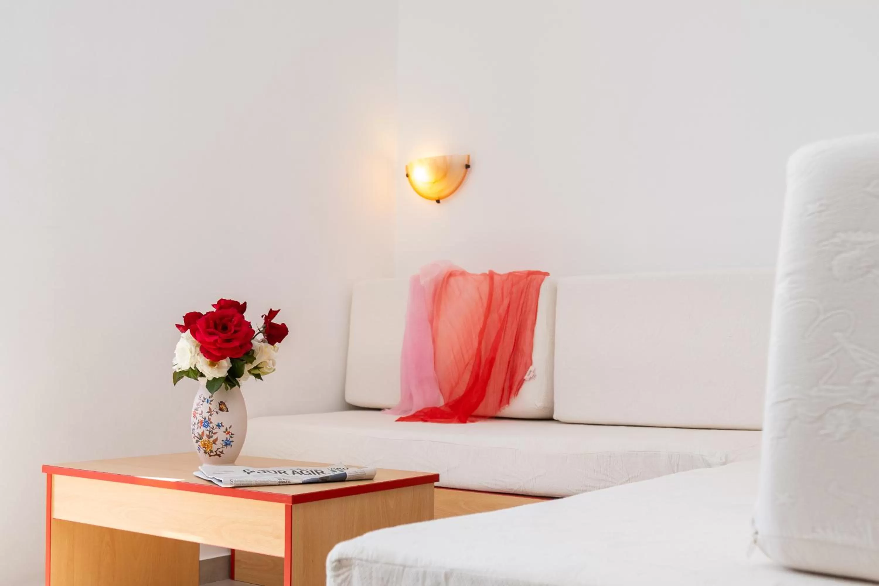 Seating area, Bed in Bella Vista Stegna