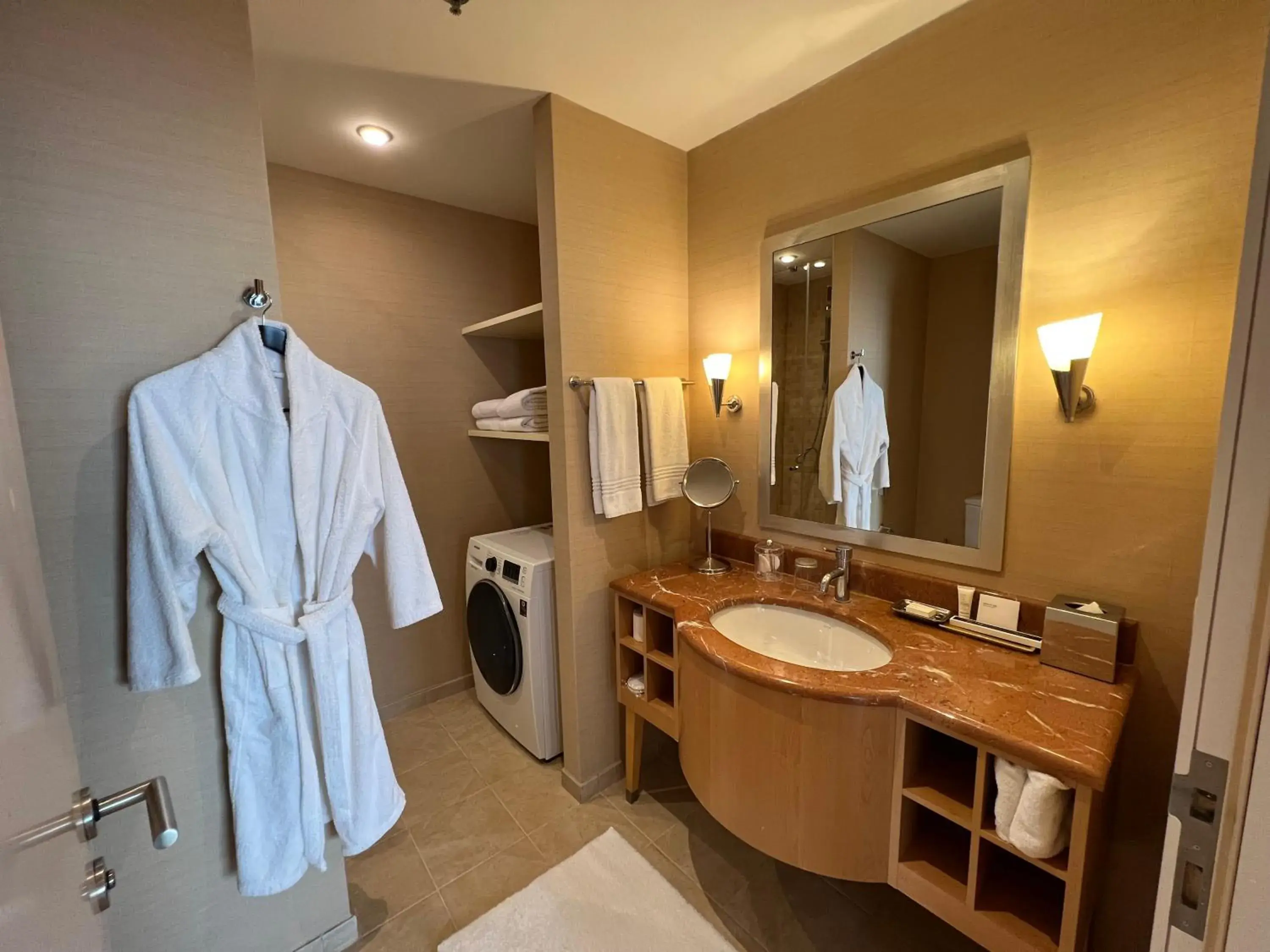 Bathroom in Marriott Executive Apartments Atyrau