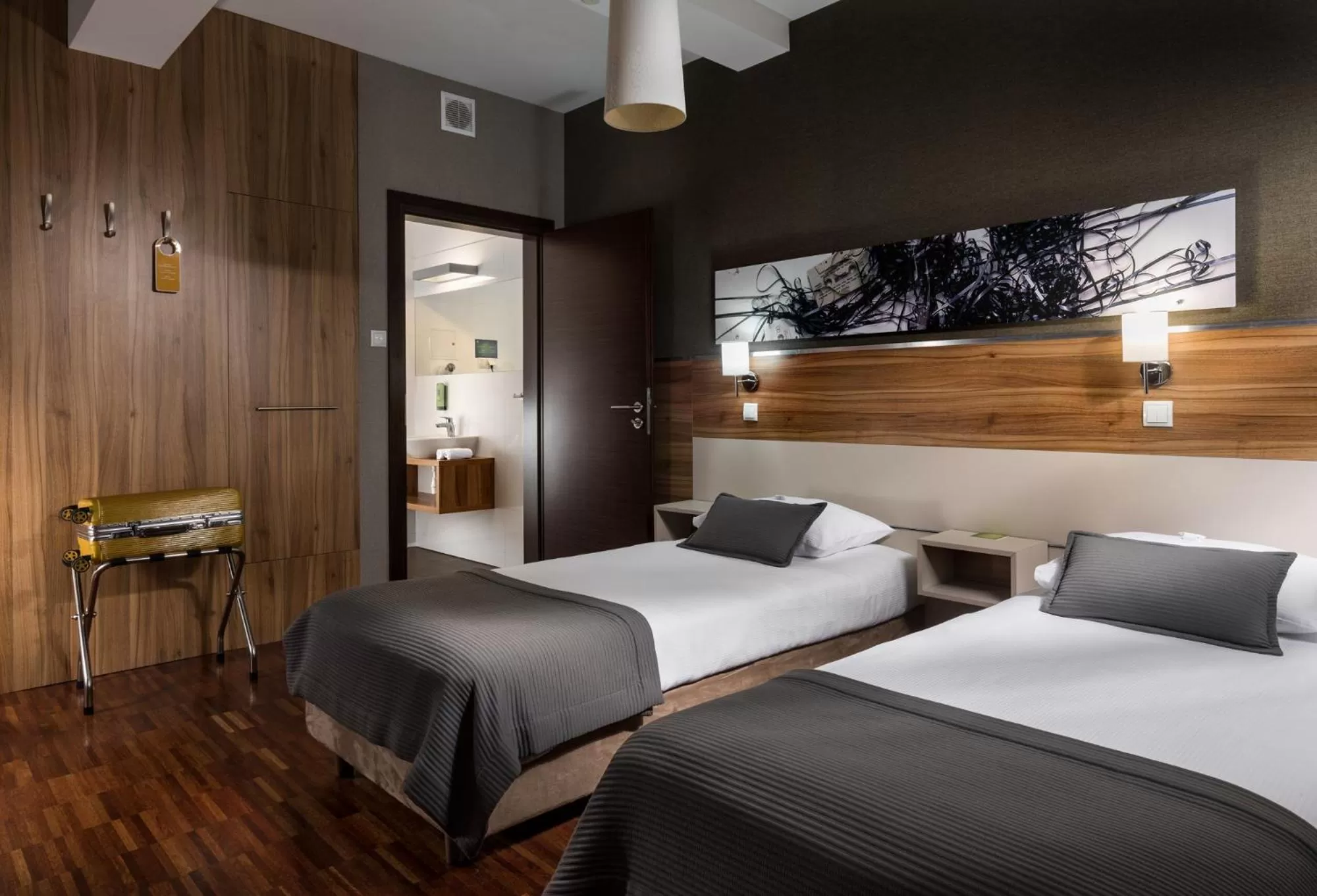 Bed in Hotel Beethoven