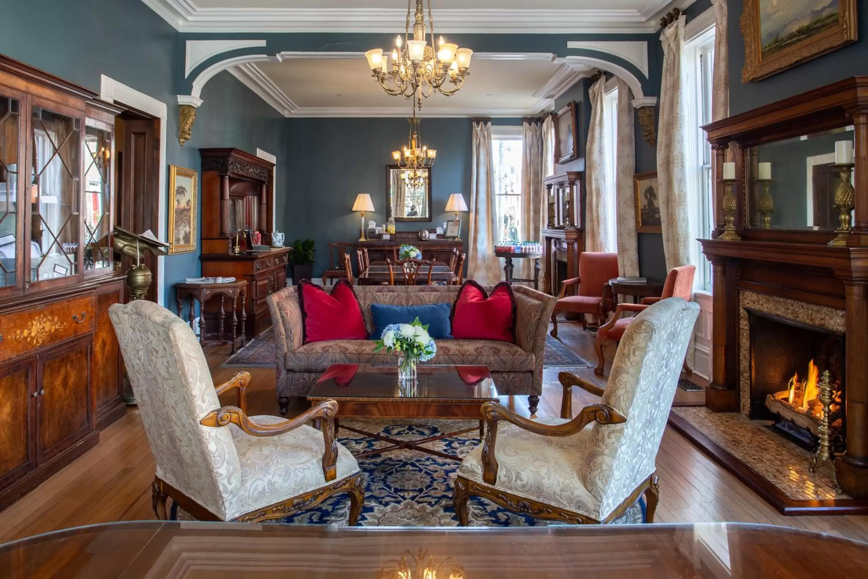 Seating Area in Kehoe House, Historic Inns of Savannah Collection