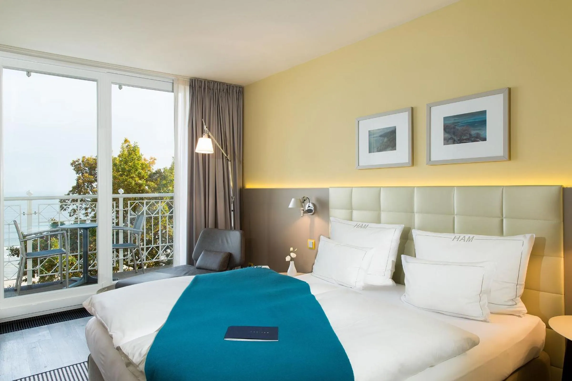 Bed in Hotel AM MEER & Spa