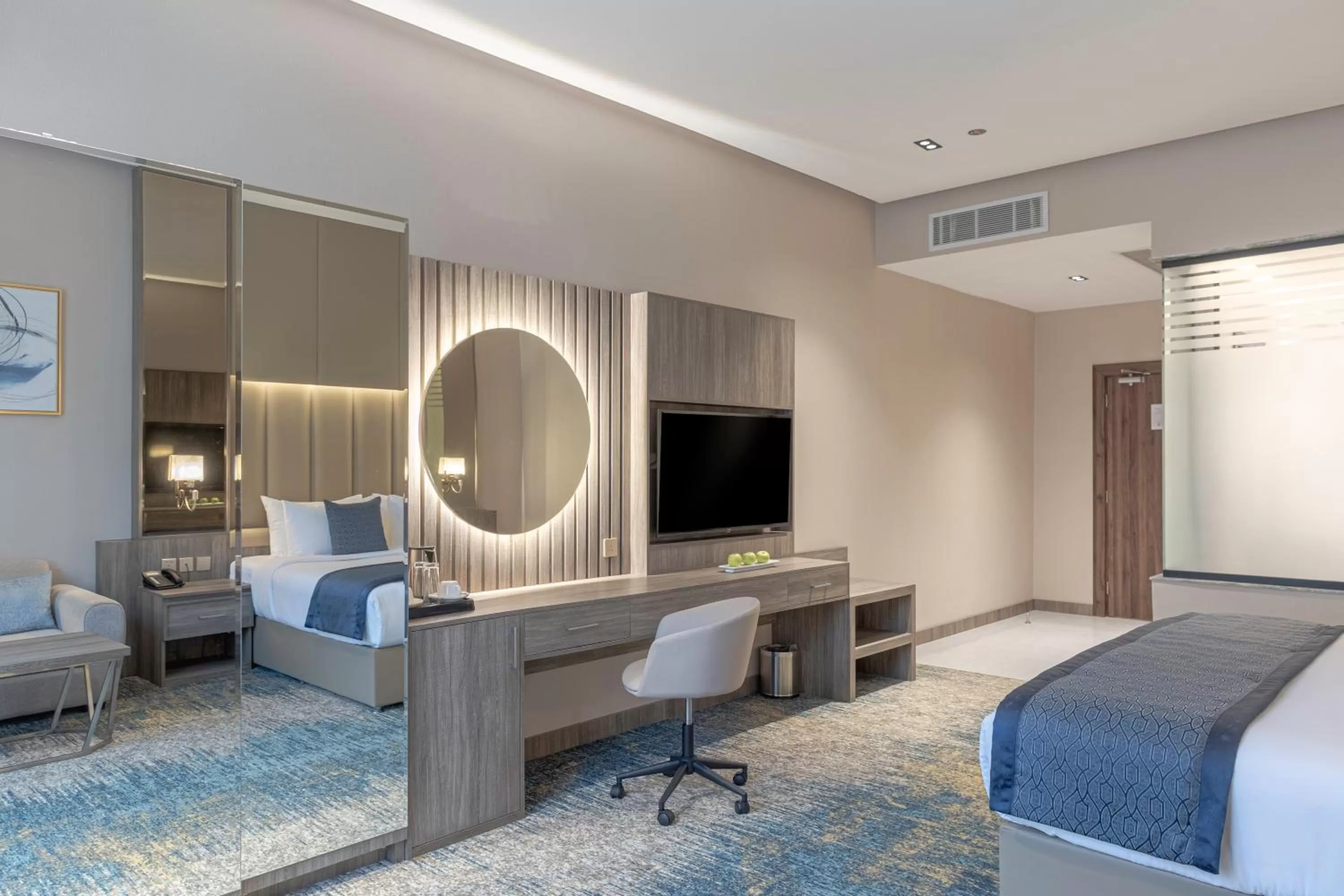 Bedroom, Bed in Seven Gardens Hotel Al Narjis