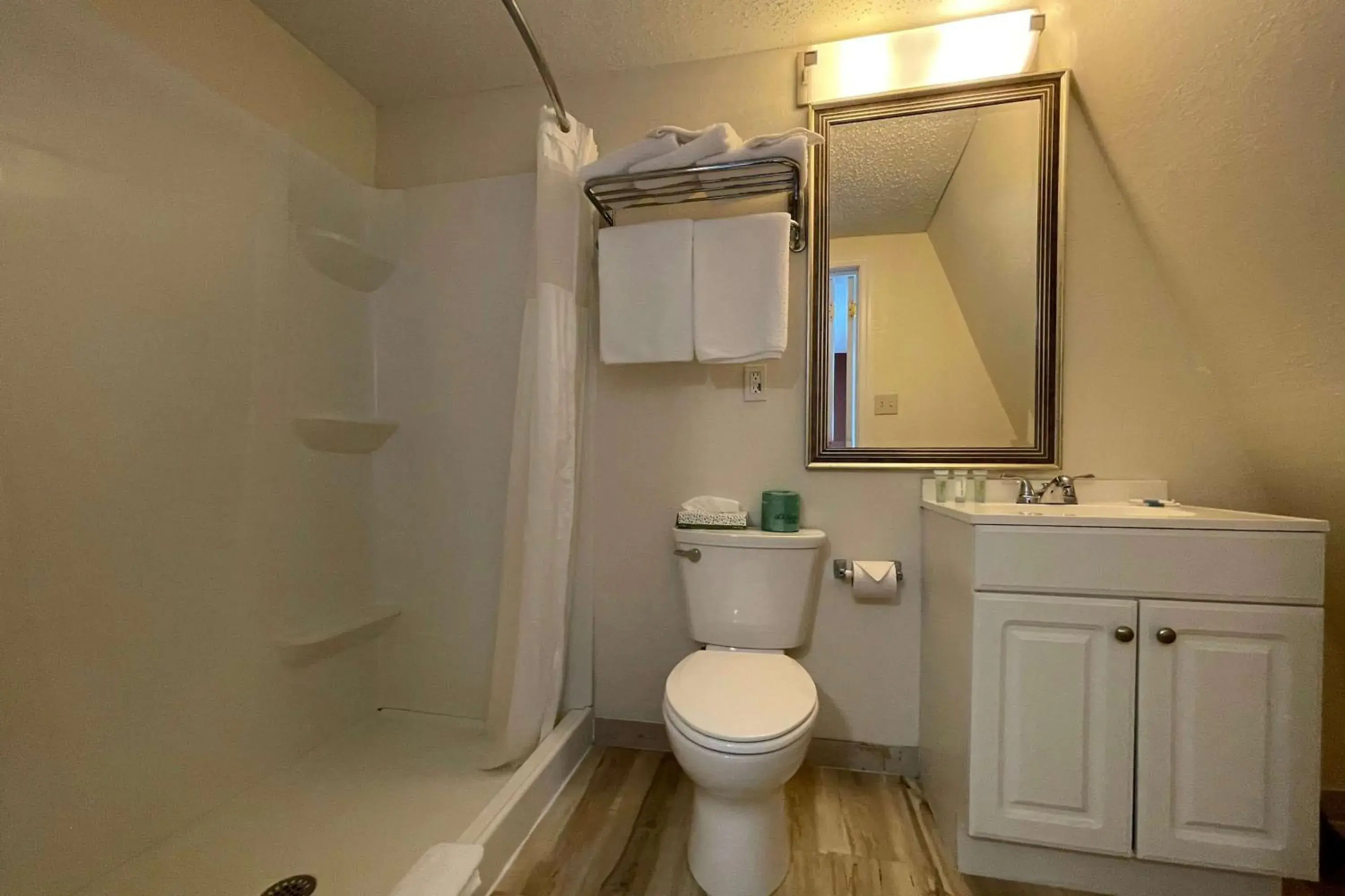 TV and multimedia, Bathroom in Wildwood Inn, a Travelodge by Wyndham