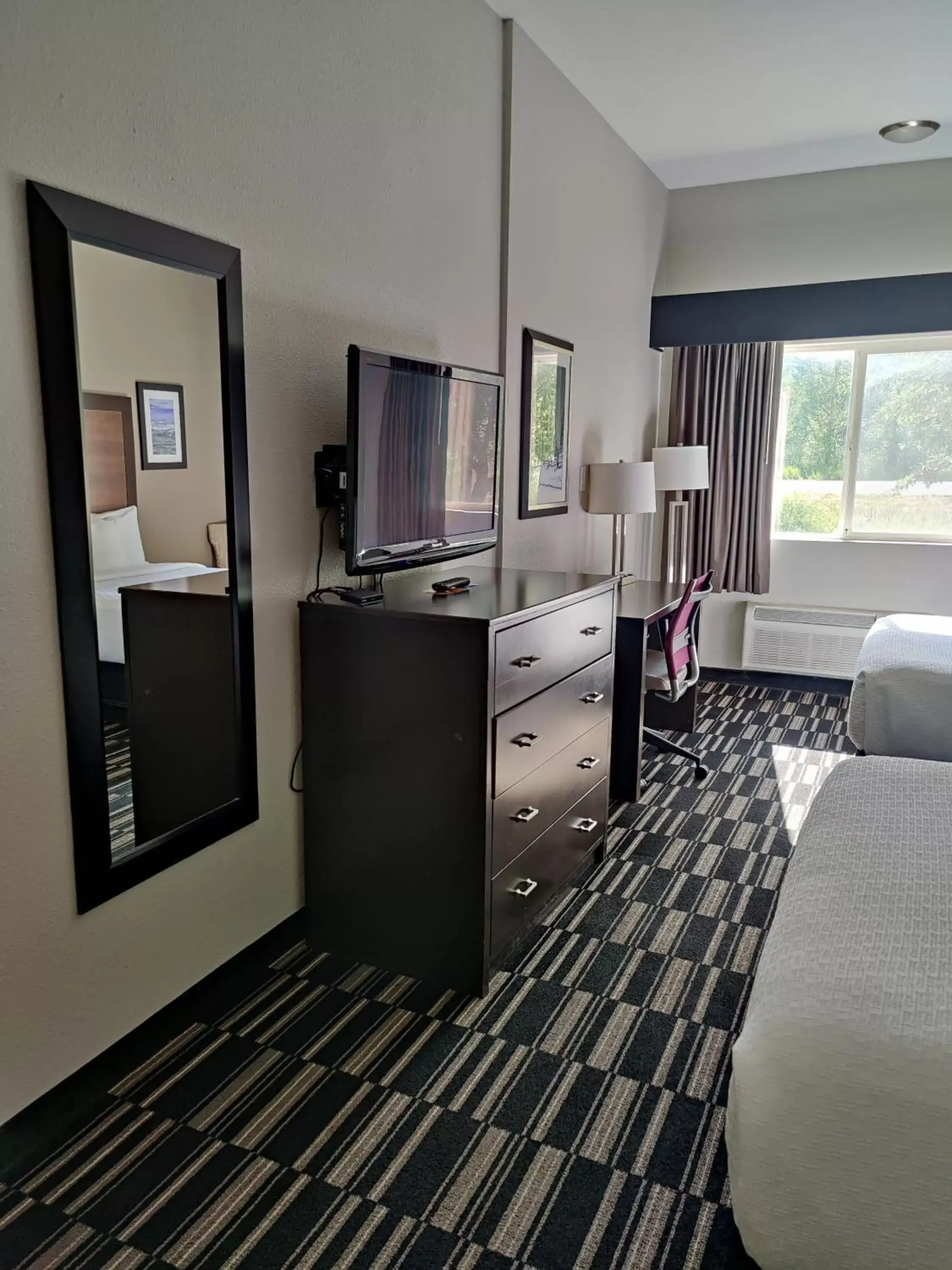 Bed, TV/Entertainment Center in La Quinta Inn by Wyndham Steamboat Springs