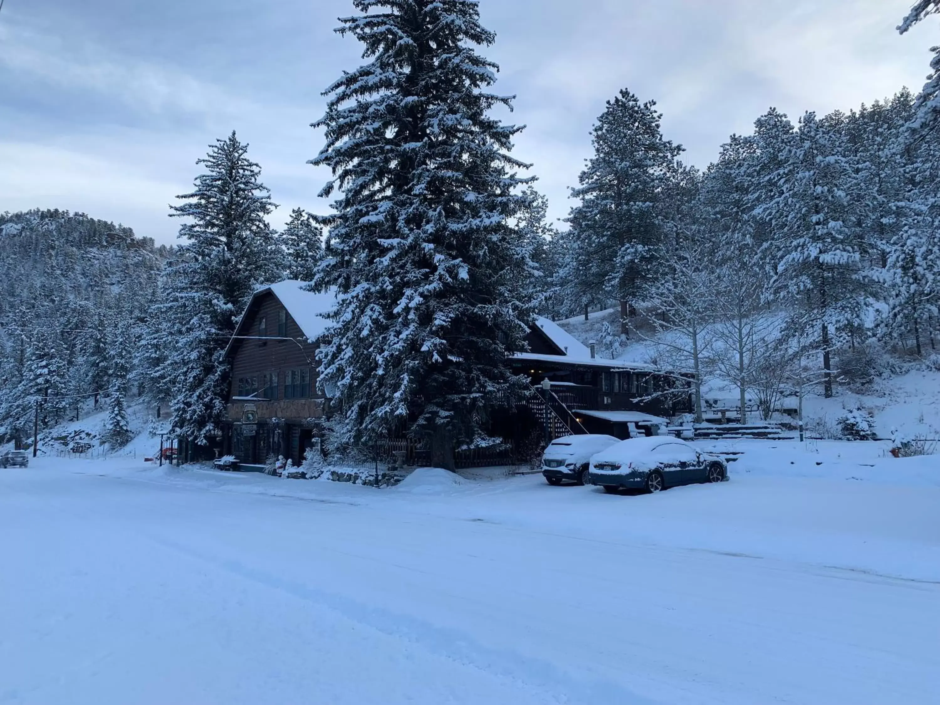 Property building, Winter in Inn of Glen Haven