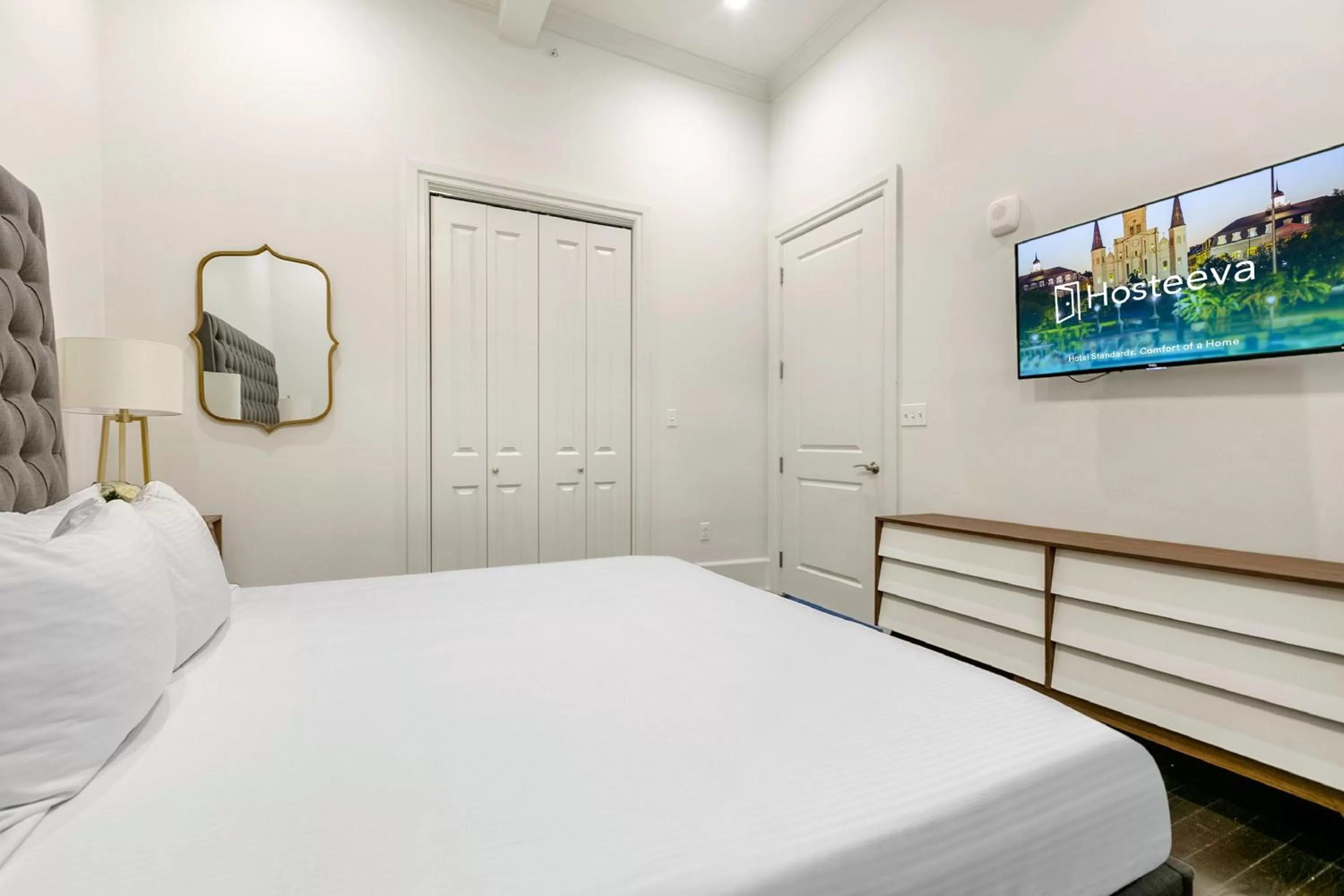 Bedroom, Bed in 1 and 2 BR Private Condos Steps Away From French Quarter