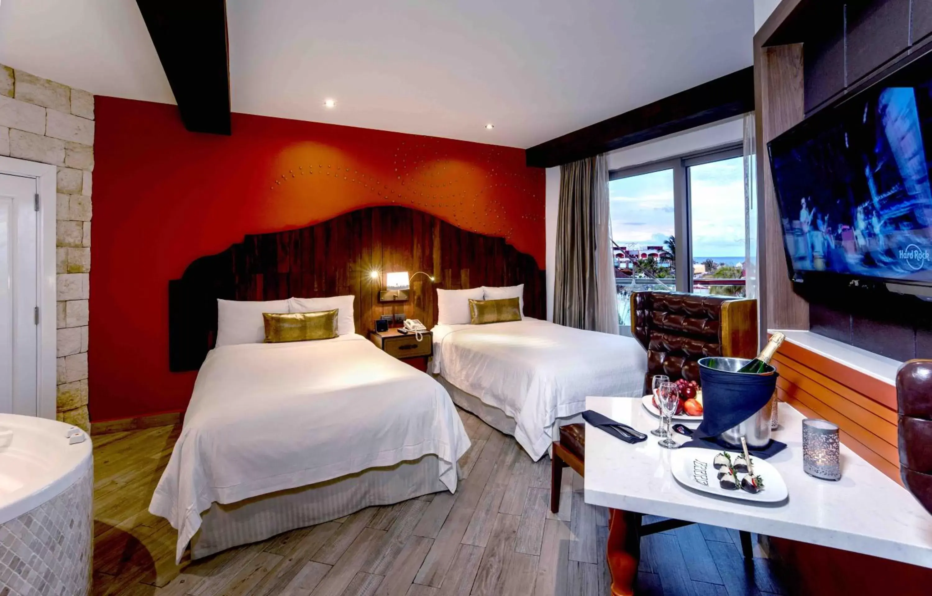Rock Royalty Level - Deluxe Platinum with Two Double Beds in Hard Rock Hotel Riviera Maya - All Inclusive Rock Royalty Level - Deluxe Platinum with Two Double Beds in Hard Rock Hotel Riviera Maya - All Inclusive
